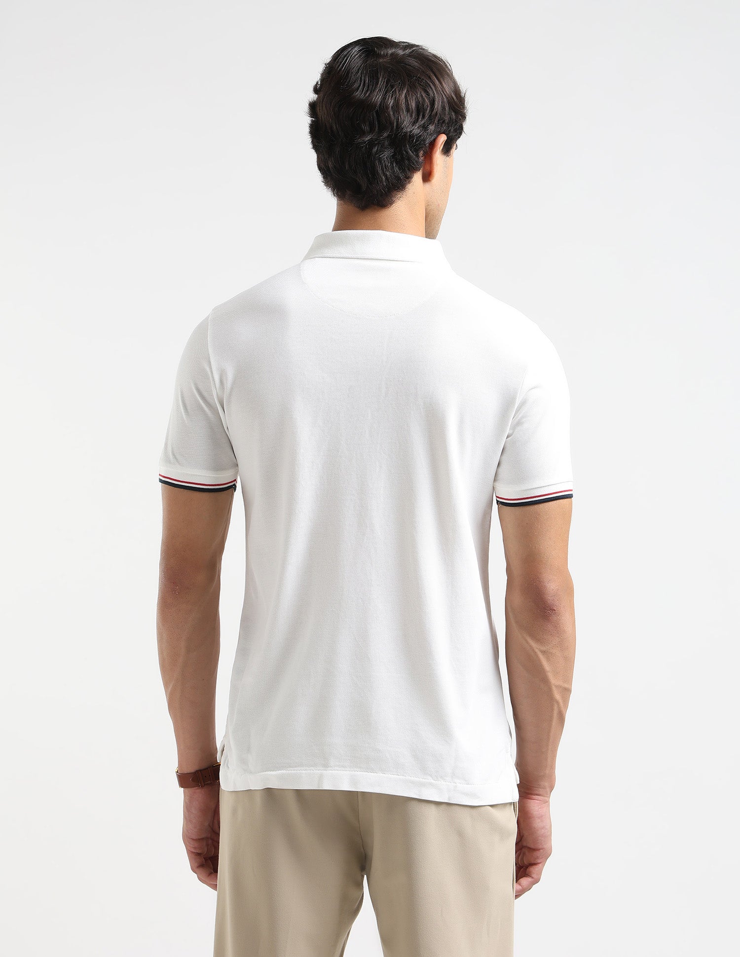 Brand Embroidered Regular Fit Polo Shirt Off White - U.S. POLO ASSN. | Large