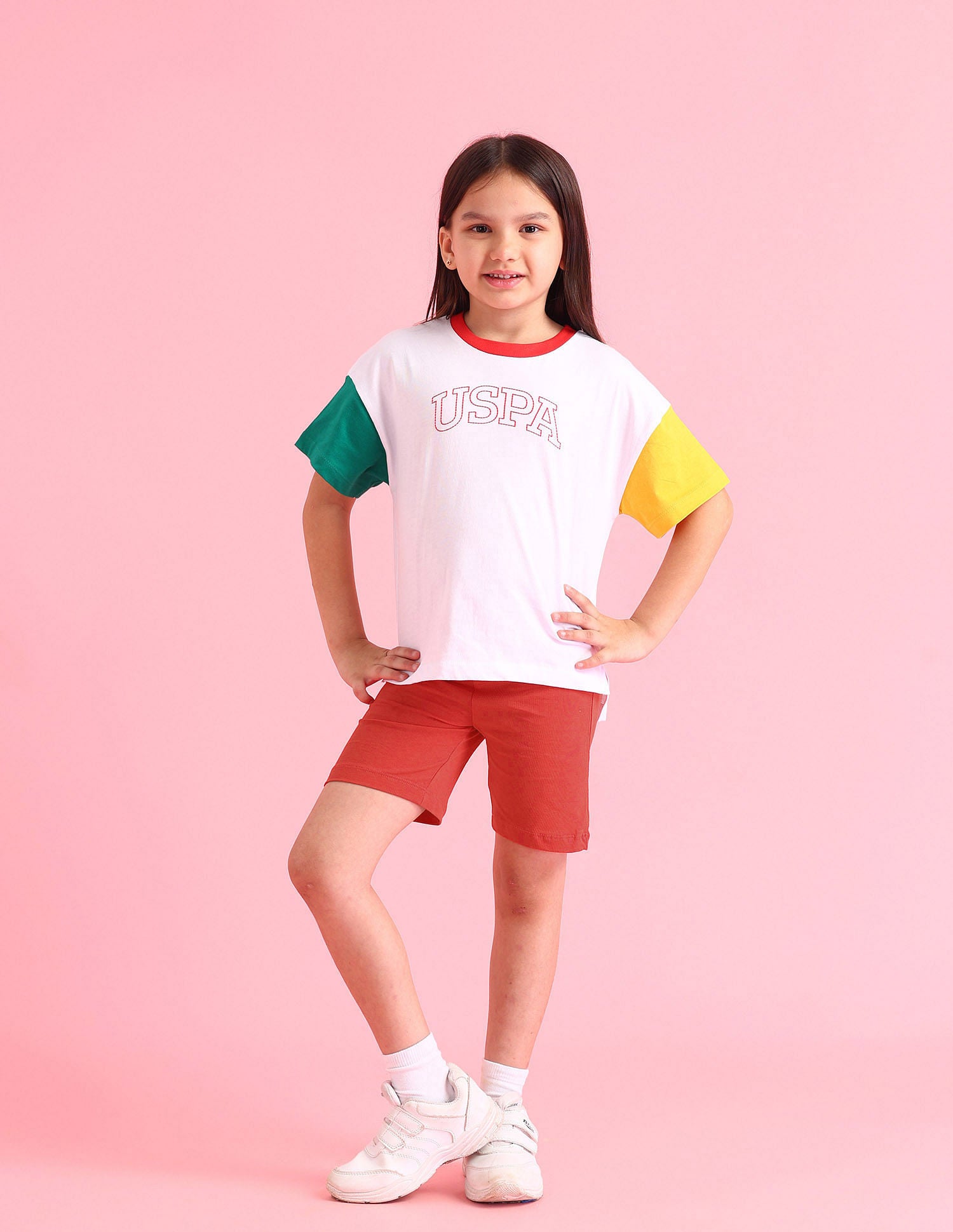 Girls Casual Two Piece Set Multi Colour - U.S. POLO ASSN. | Large