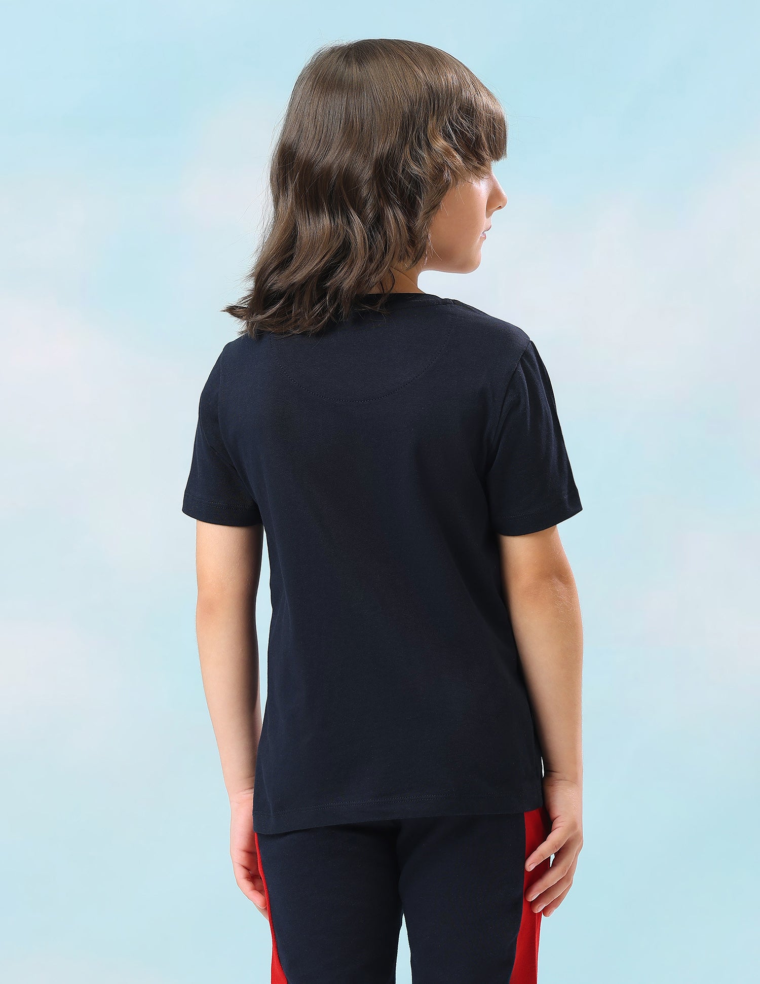 Solid Regular Fit T-Shirt Navy - U.S. Polo Assn. India | Large