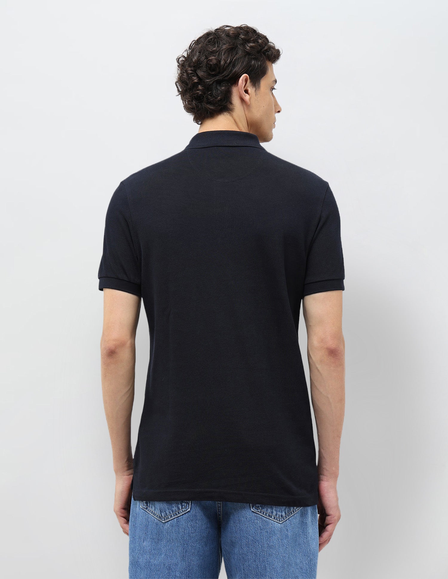 Graphic Printed Muscle Fit Polo shirt Navy - U.S. POLO ASSN. | Large