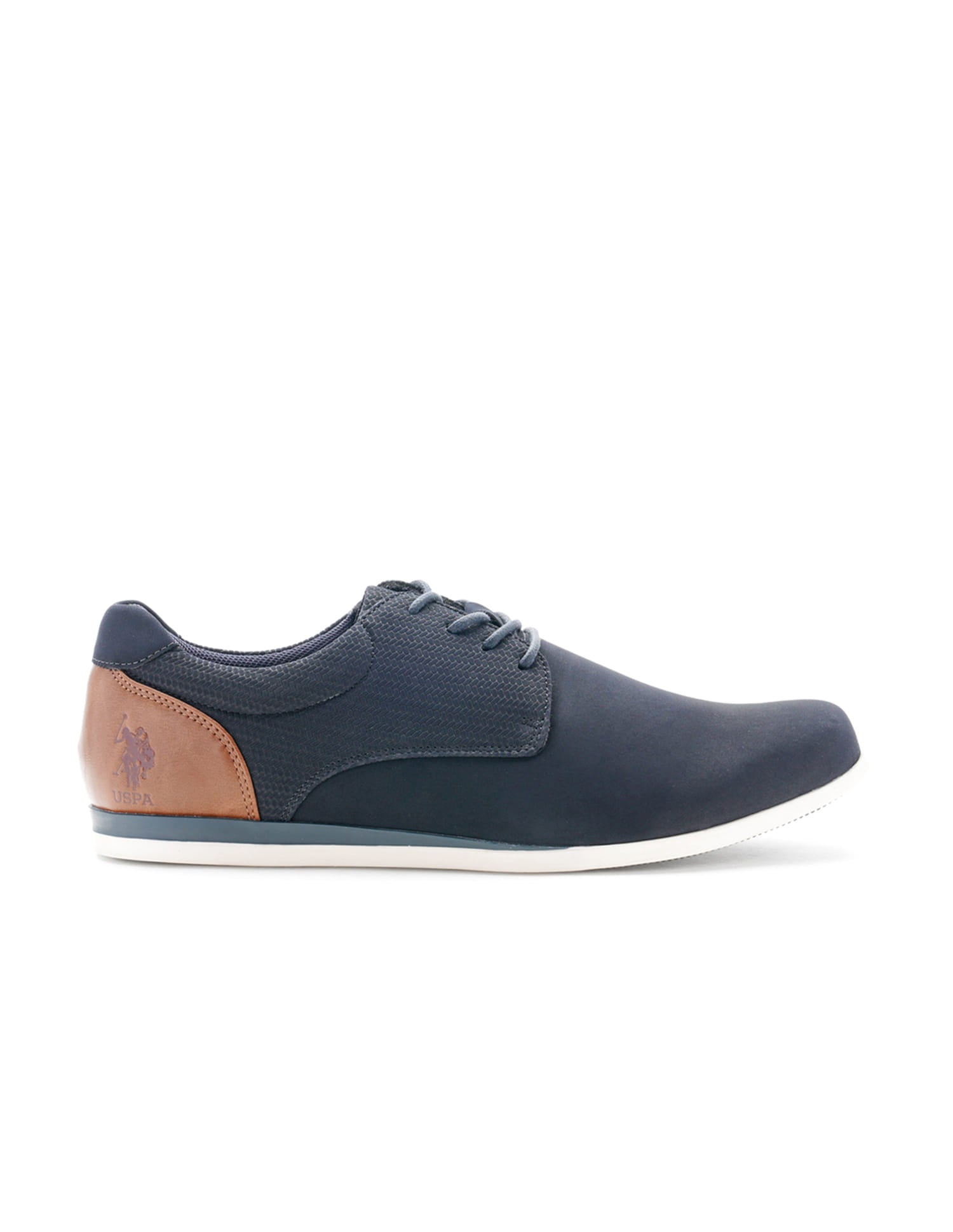 Men Lucius 3.0 Navy Work Casuals Lace Up Shoes Navy - U.S. Polo Assn. India | Large
