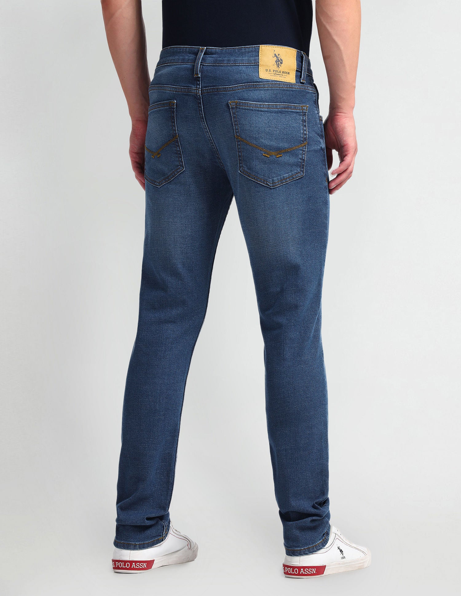 Regallo Skinny Fit Blue Jeans Blue - U.S. Polo Assn. India | Large