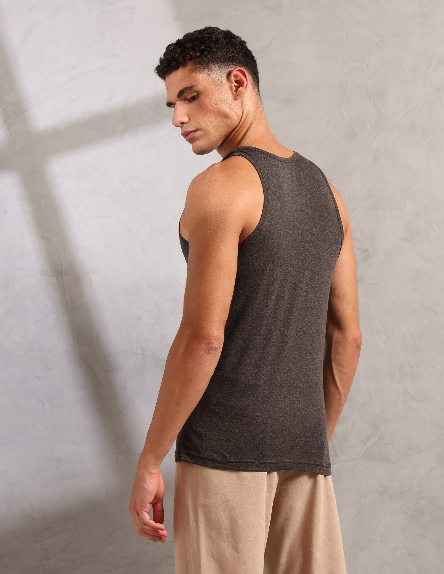 Heathered Comfort Fit PV004 Vest - Pack Of 1 Dark Brown Melange - U.S. POLO ASSN. | Large