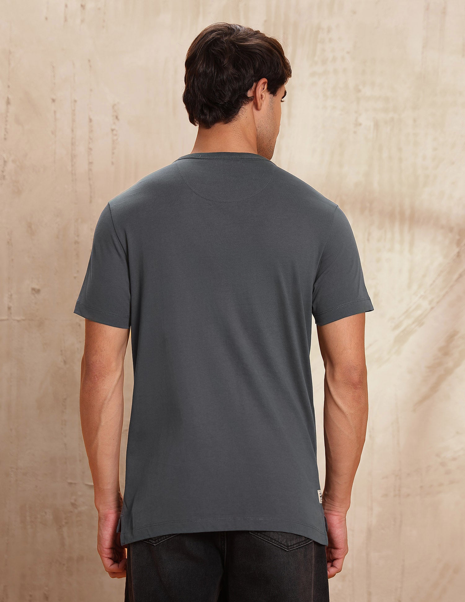 Pure Cotton Muscle Fit T-Shirt Dark Grey - U.S. POLO ASSN. | Large