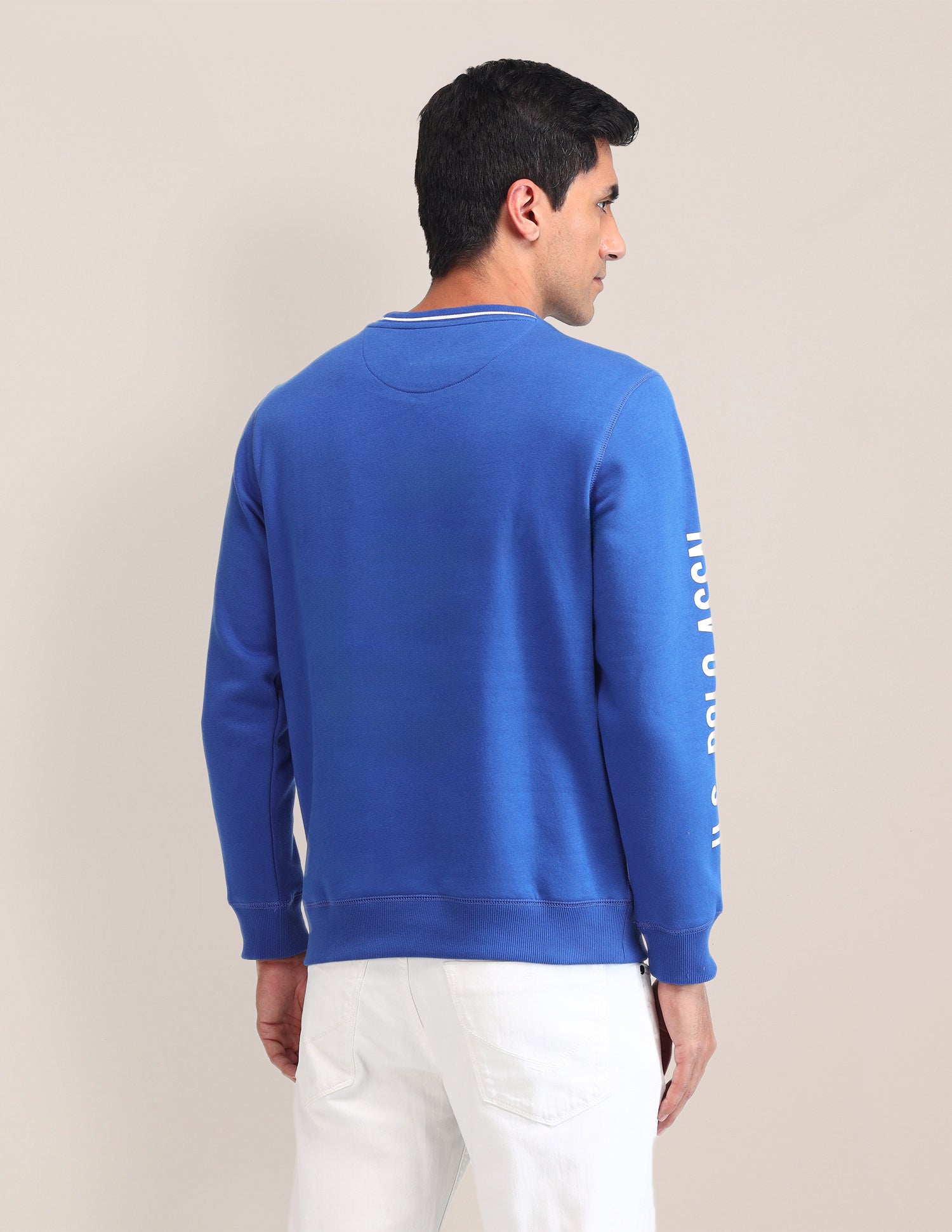 Brand Embroidered Regular Fit Sweatshirt Blue - U.S. POLO ASSN. | Large