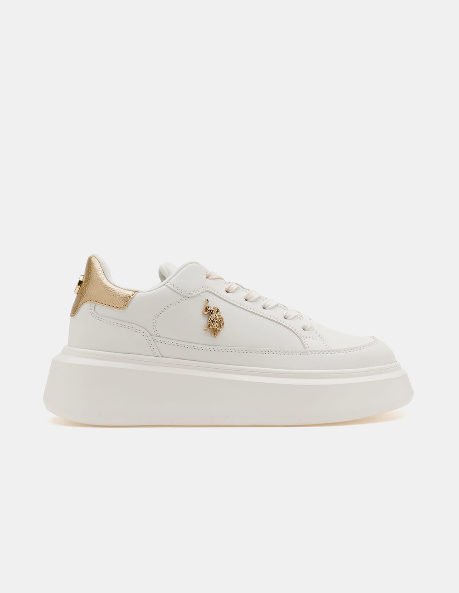 Eleanor 3.0 Off White Light Weight Sneaker Shoes Off White - U.S. Polo Assn. India | Large