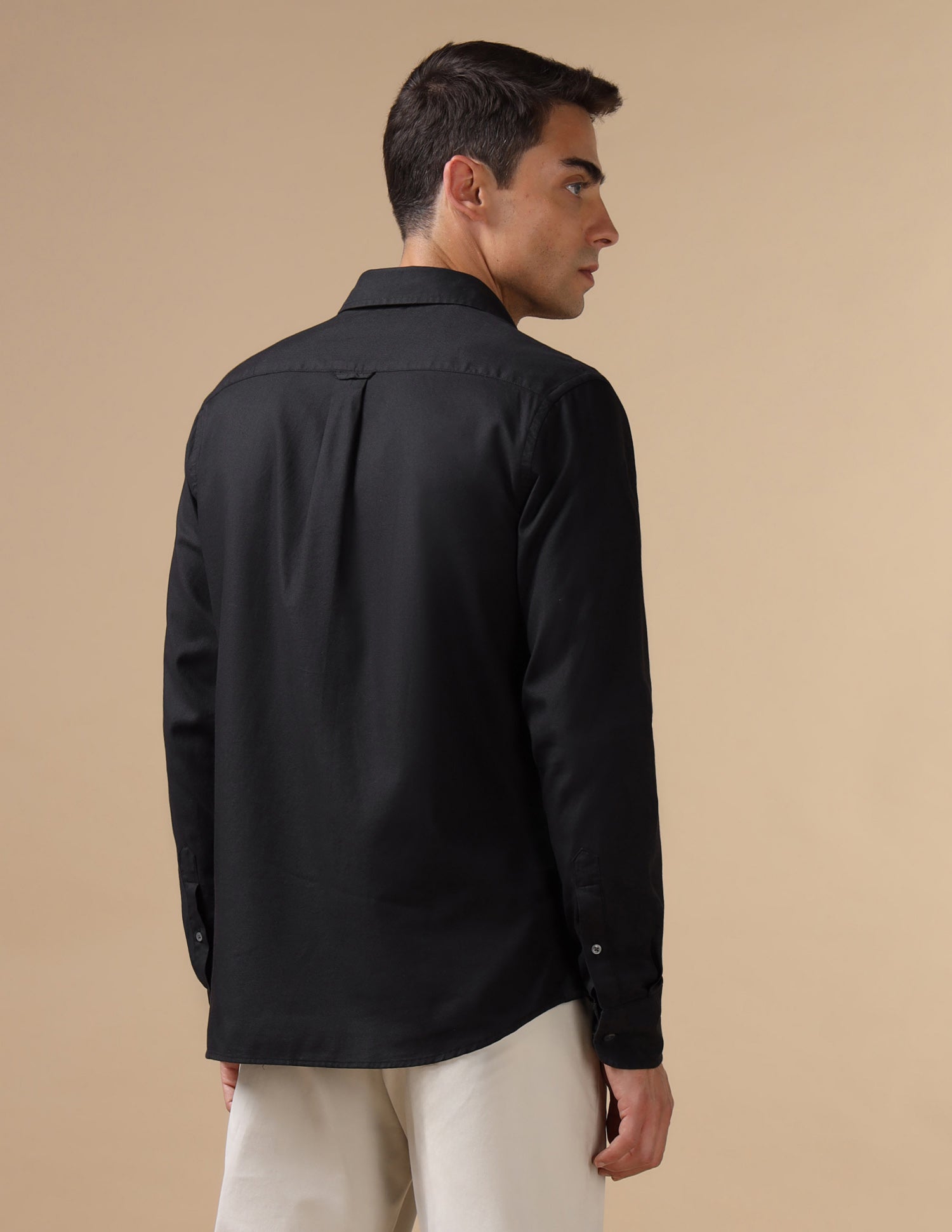 Dobby Pure Cotton Shirt Dark Grey - U.S. POLO ASSN. | Large