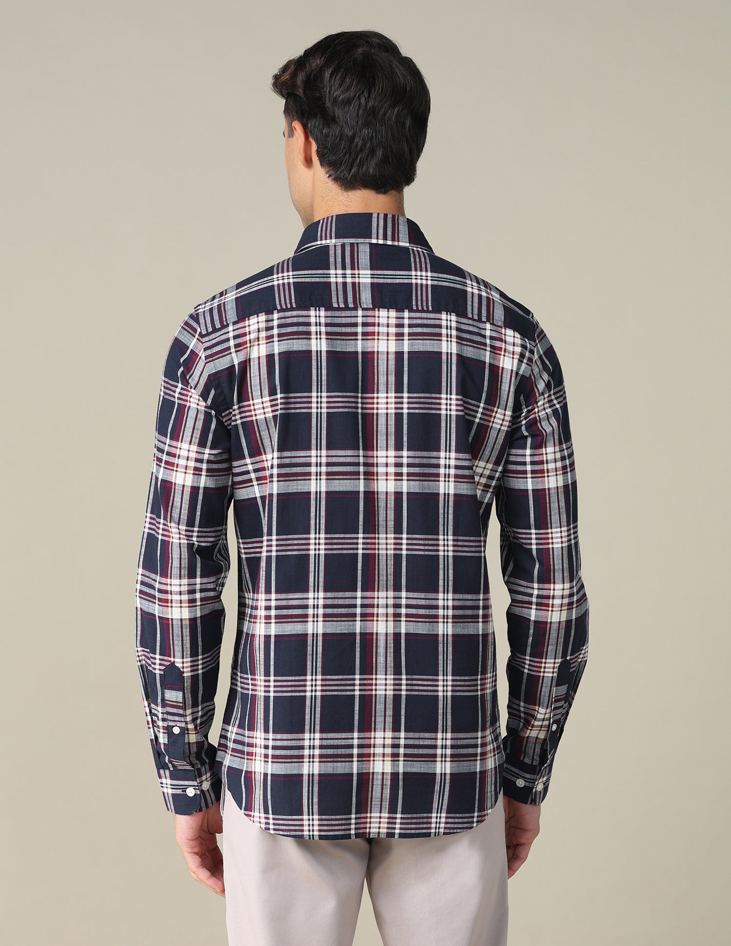 Plaid Checked Regular Fit Shirt Navy - U.S. POLO ASSN. | Large