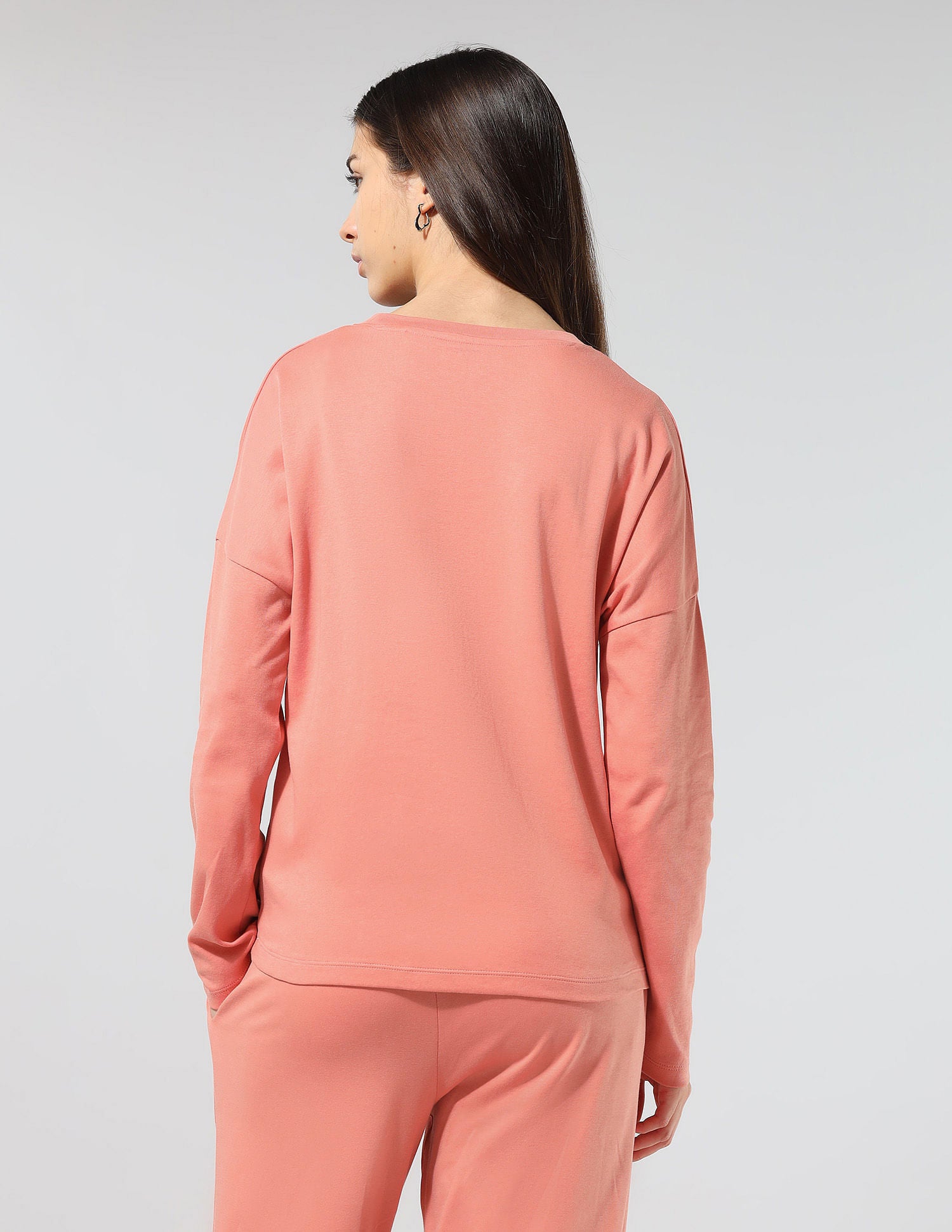 Boat Neck Relaxed Fit Lounge T-Shirt Light Pink - U.S. POLO ASSN. | Large