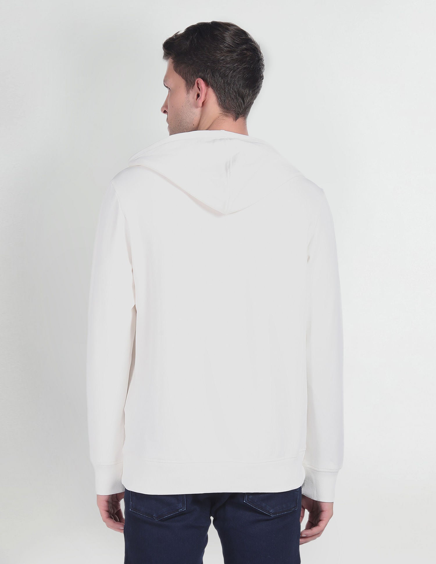 Brand Print Hooded Sweatshirt White - U.S. POLO ASSN. | Large