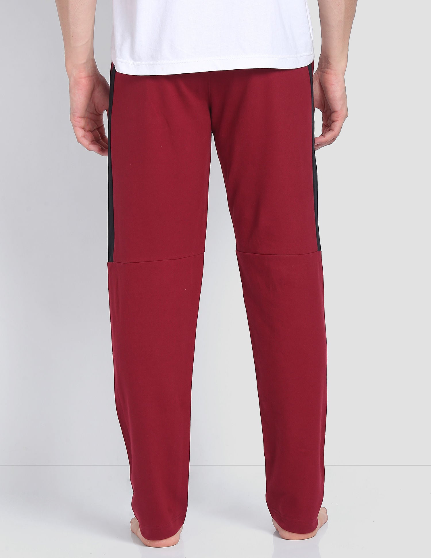 Solid Cotton OR001 Track Pants - Pack Of 1 Maroon - U.S. POLO ASSN. | Large