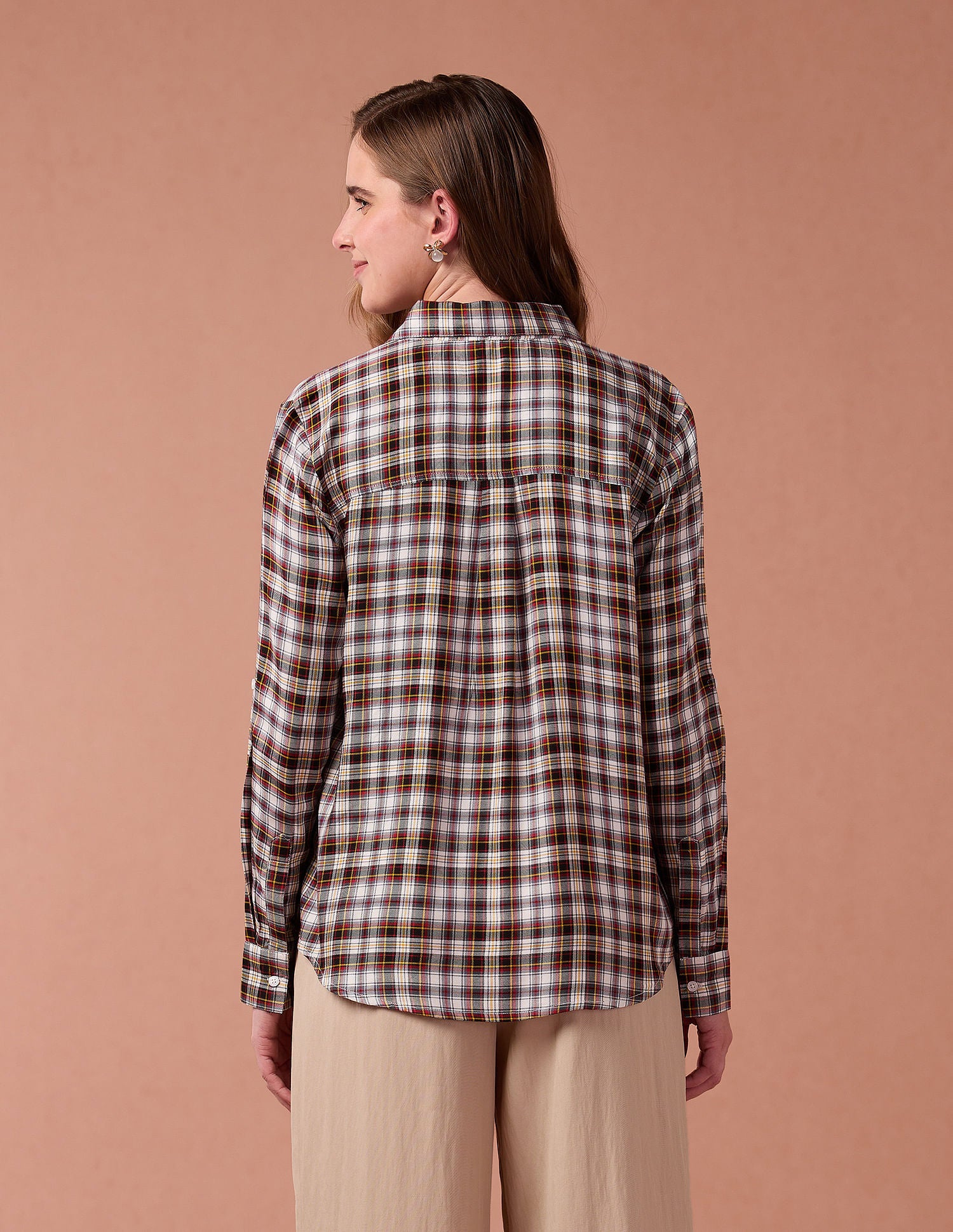 Tartan Check Pure Cotton Shirt Multicolour - U.S. Polo Assn. India | Large