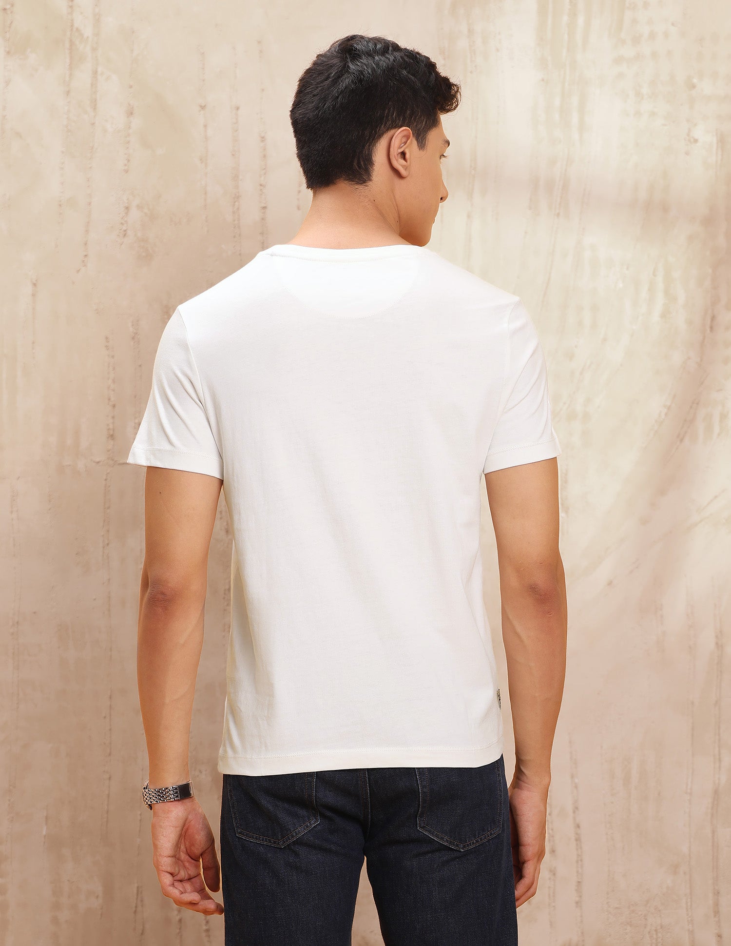 Graphic Printed Regular Fit T Shirt Ivory - U.S. POLO ASSN. | Large