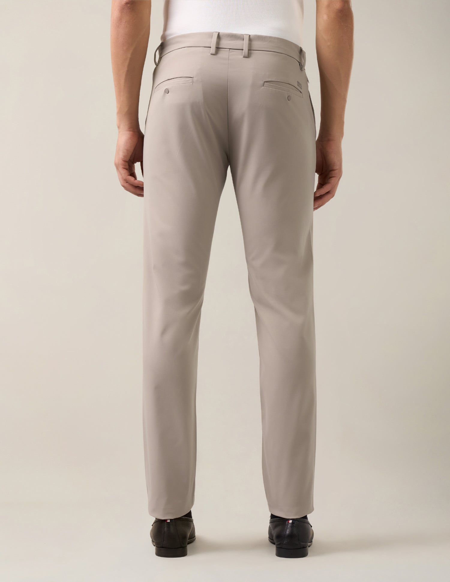 Austin Slim Fit Mid Rise Trousers Beige - U.S. Polo Assn. India | Large