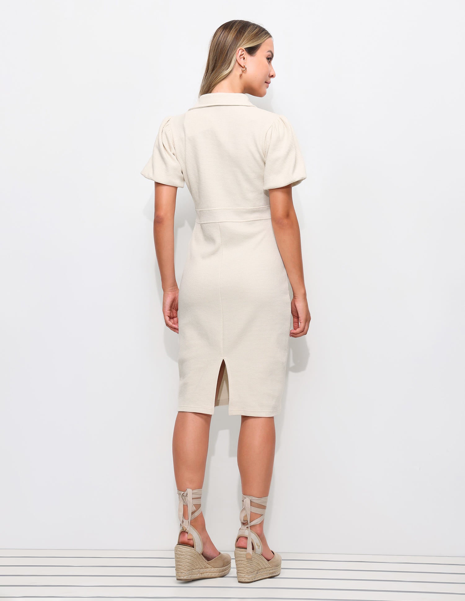 Waffle Knit Polo Dress White - U.S. Polo Assn. India | Large