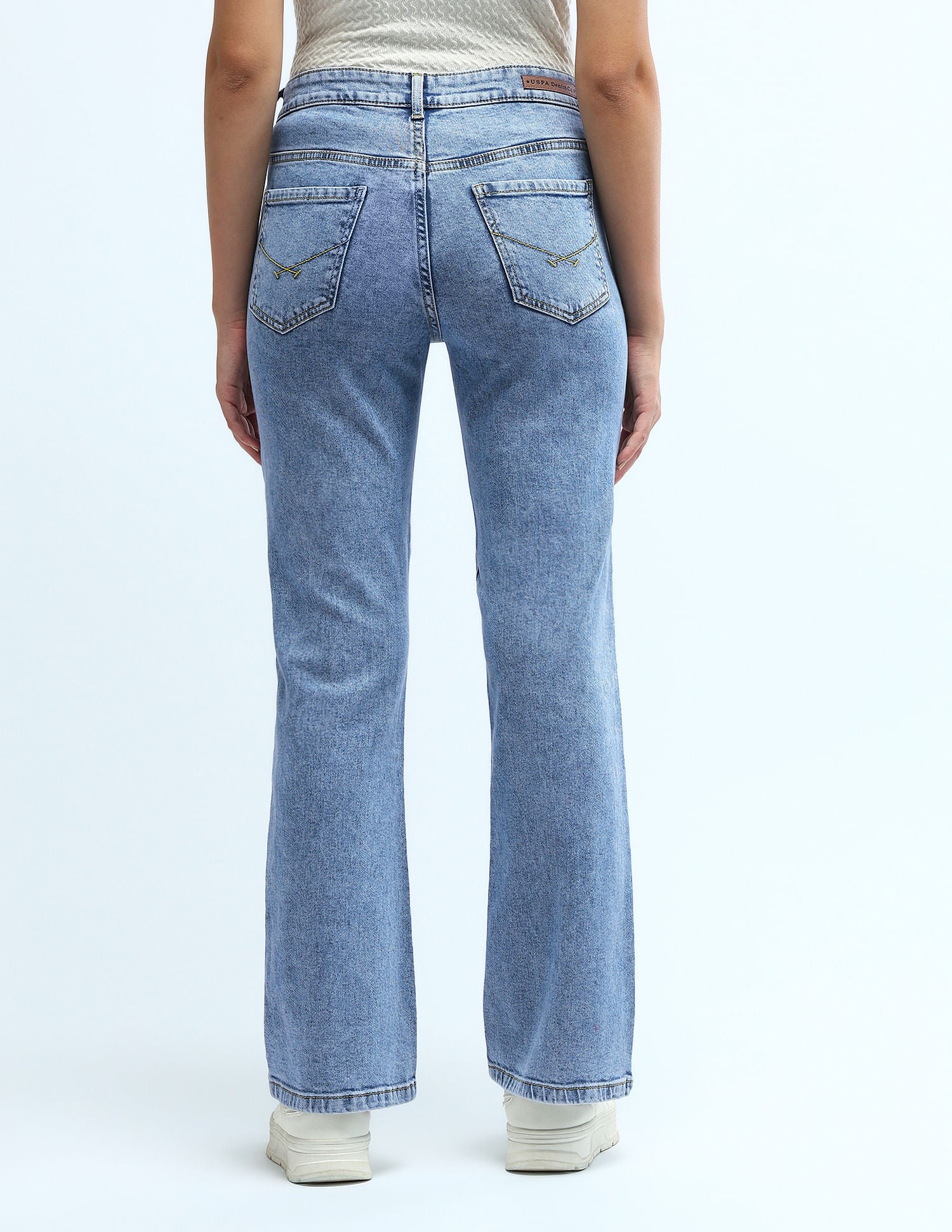 Mid Rise Skinny Bootcut Jeans Blue - U.S. Polo Assn. India | Large