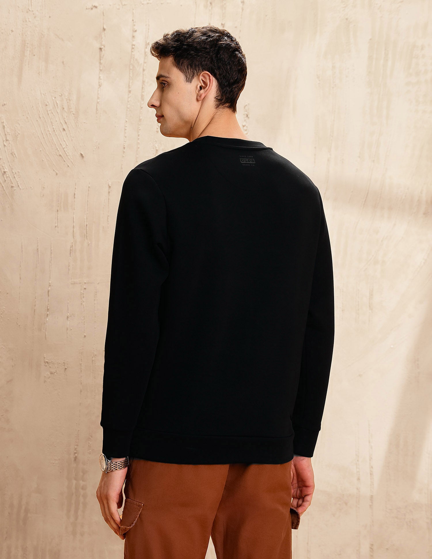 Legend Of Horseshoe Regular Fit Sweatshirt Black - U.S. POLO ASSN. | Large