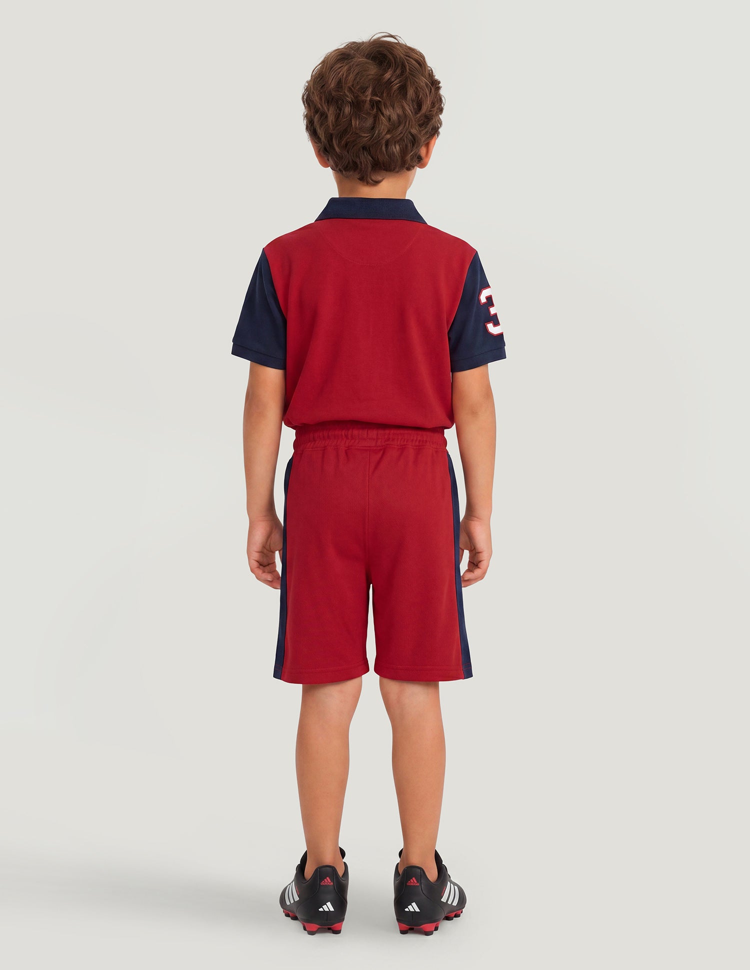 Mid Rise Solid Shorts Red - U.S. Polo Assn. India | Large