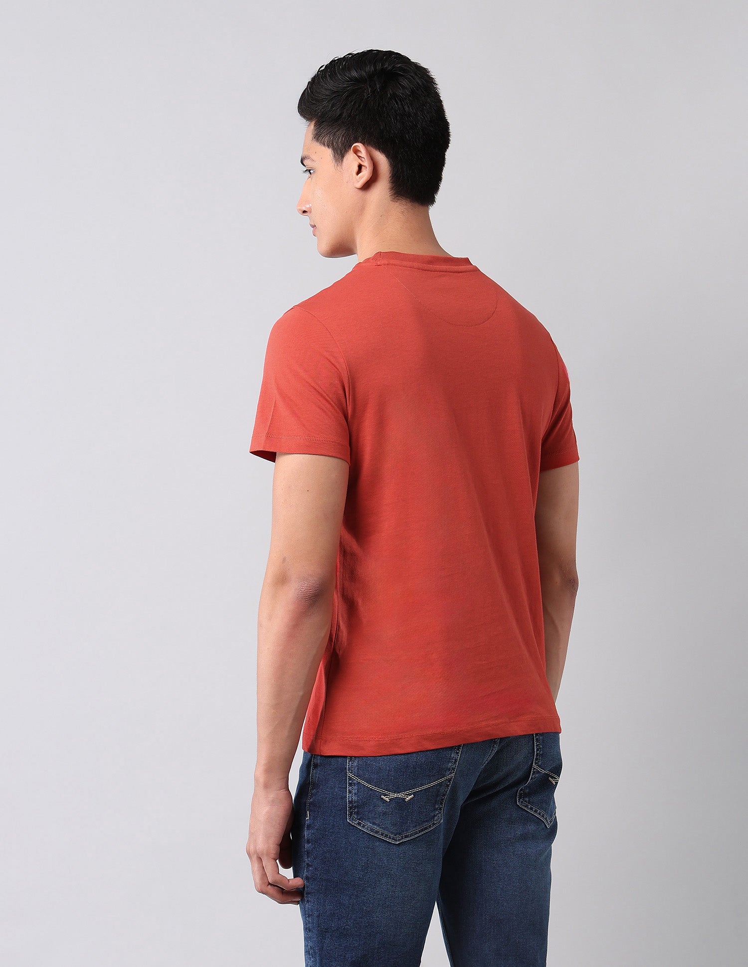 Brand Printed Muscle Fit T-Shirt Red - U.S. Polo Assn. India | Large