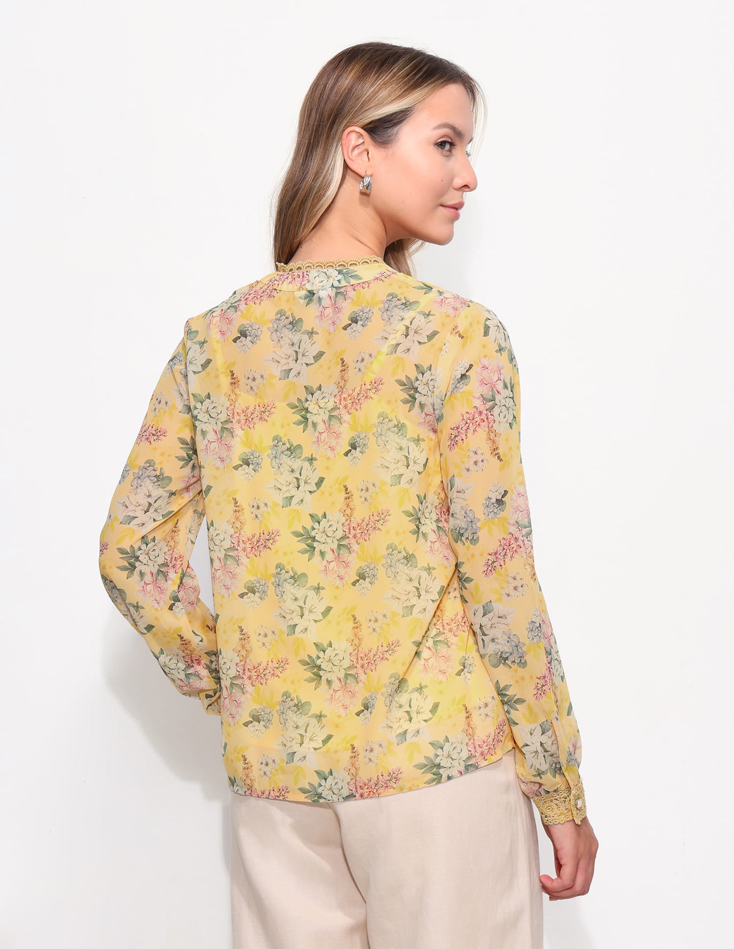 Floral Printed Regular Fit Top Yellow - U.S. Polo Assn. India | Large