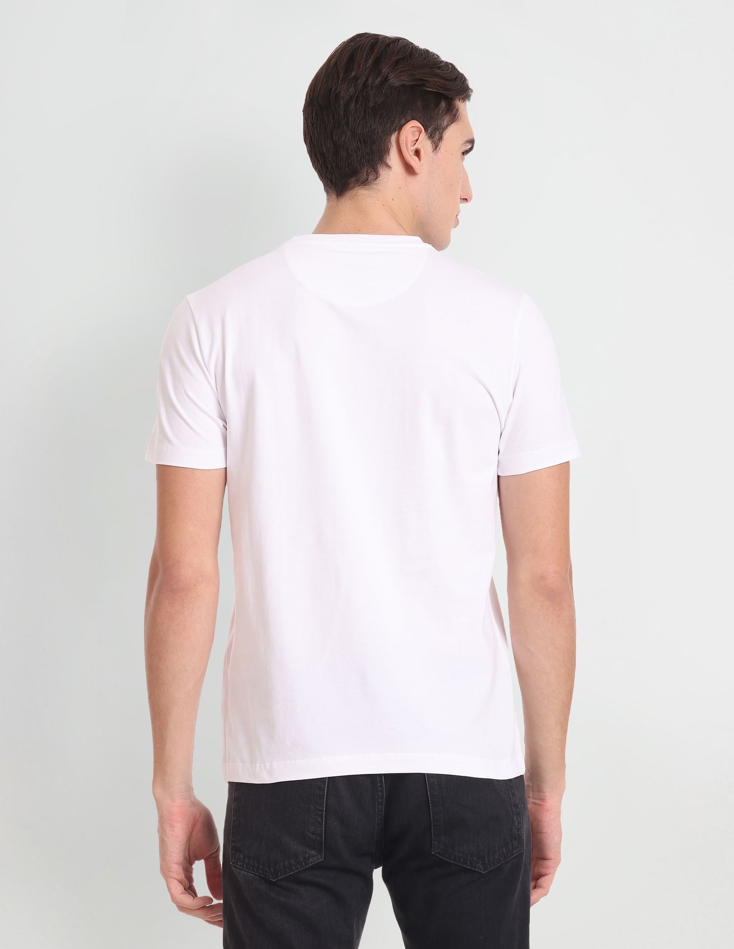 Iconic Embossed T-Shirt White - U.S. Polo Assn. India | Large