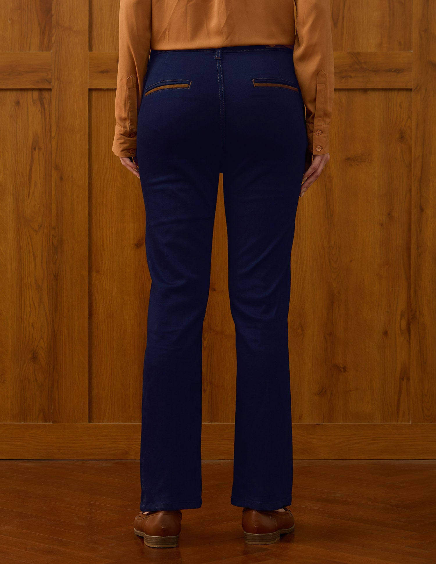 High Rise Straight Fit Jeans Blue - U.S. POLO ASSN. | Large