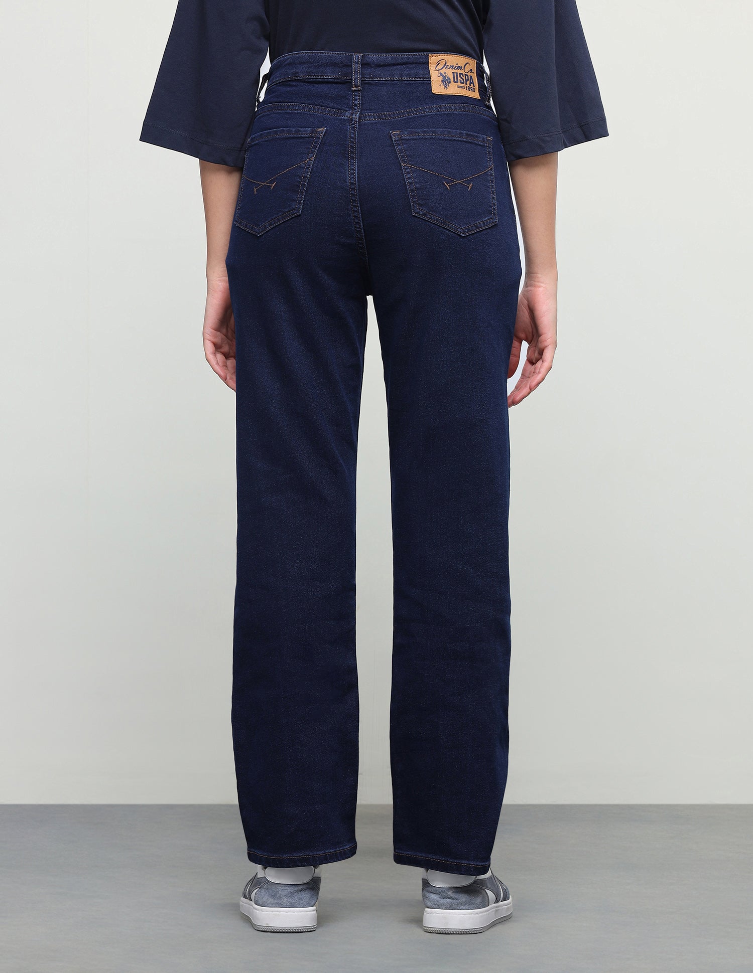Straight Fit Blue Jeans Dark Blue - U.S. Polo Assn. India | Large