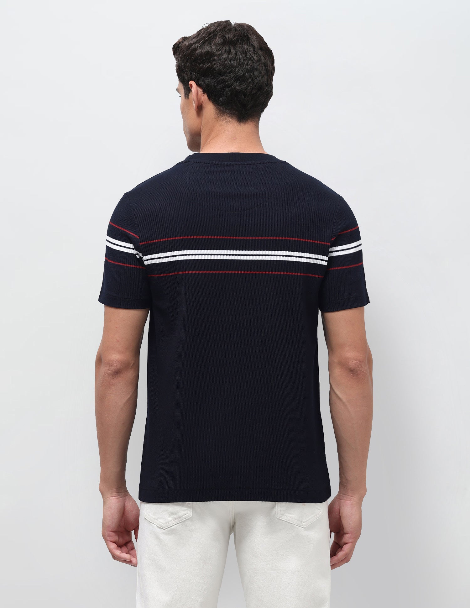 Solid Slim Fit T-Shirt Navy - U.S. Polo Assn. India | Large