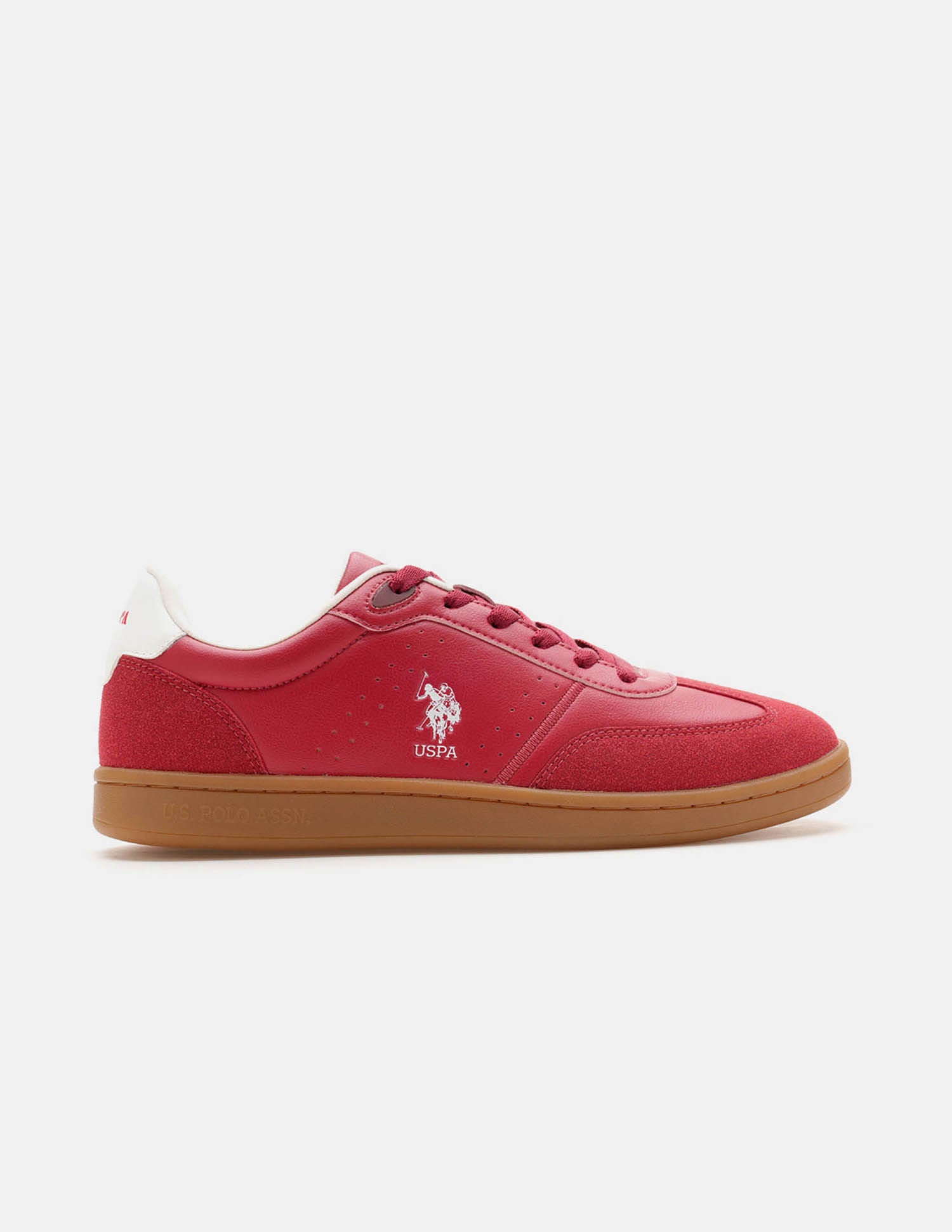 Men Cenik Colour Blocked Sneakers Red - U.S. Polo Assn. India | Large