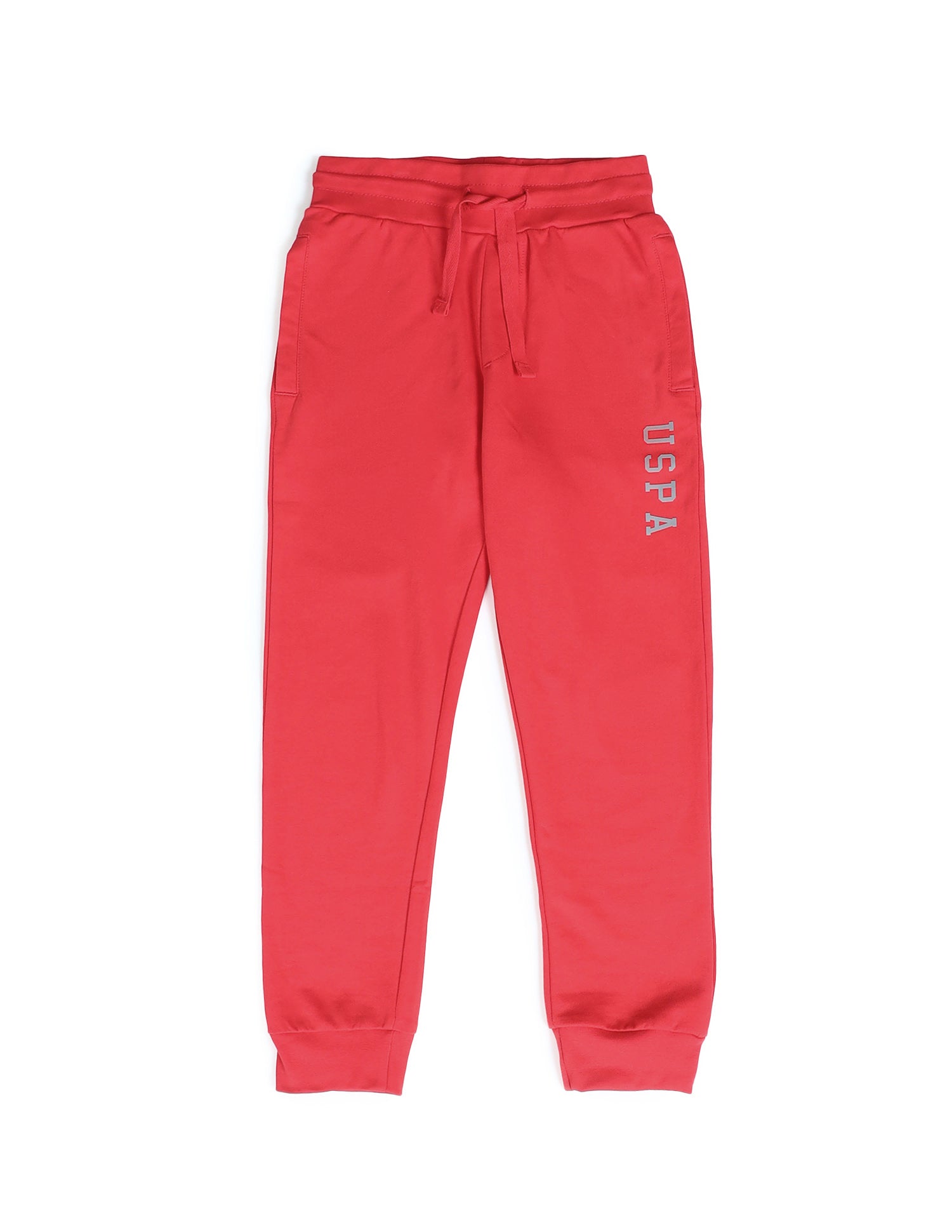 Boys Solid Regular Fit Joggers Red - U.S. POLO ASSN. | Large