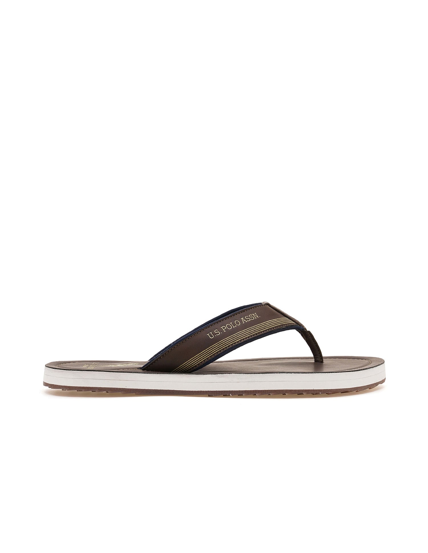 Men Ovi 3 Slippers Brown - U.S. Polo Assn. India | Large