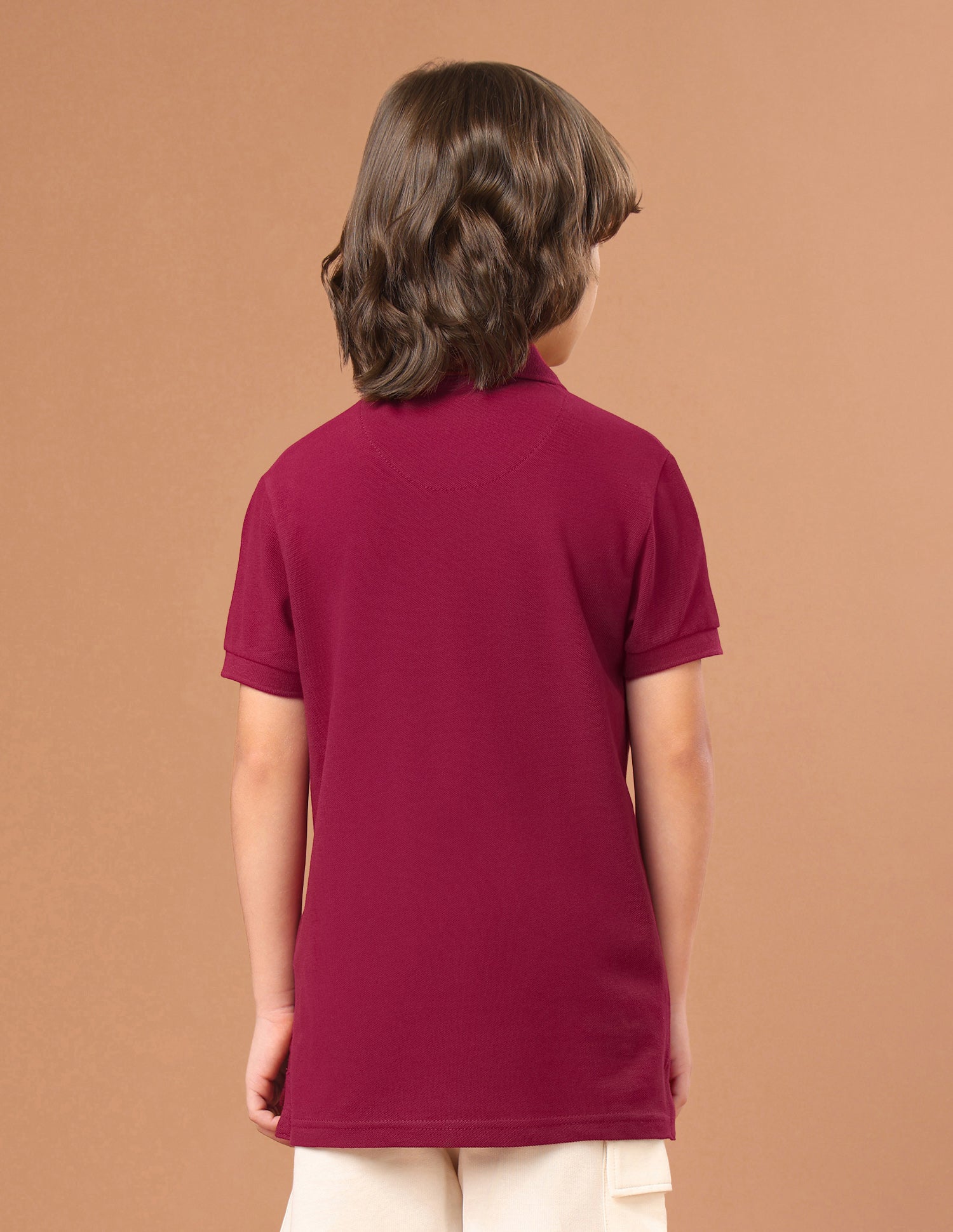 Brand Typographic Regular Fit Polo Shirt Maroon - U.S. Polo Assn. India | Large