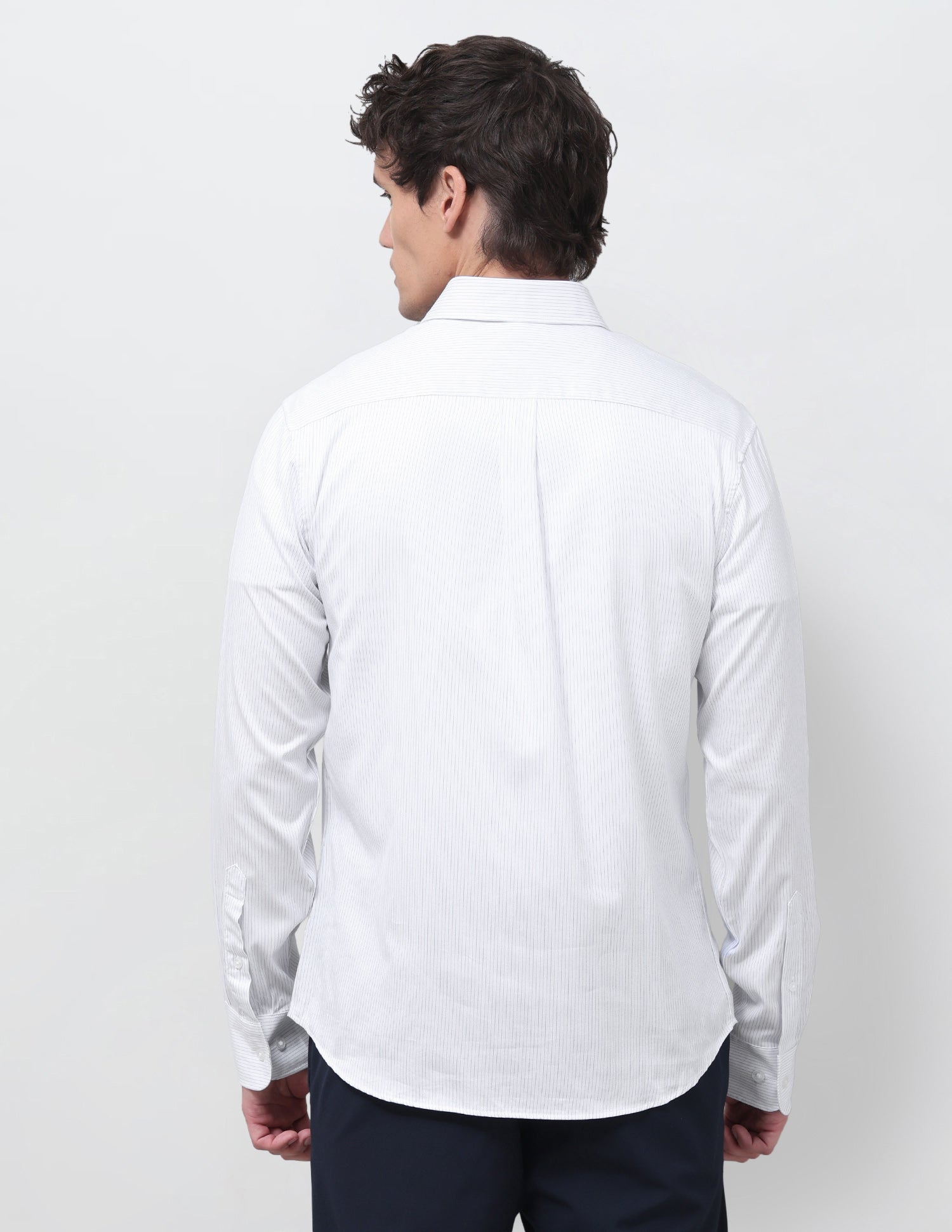 Pinstriped Regular Fit Shirt Blue - U.S. Polo Assn. India | Large