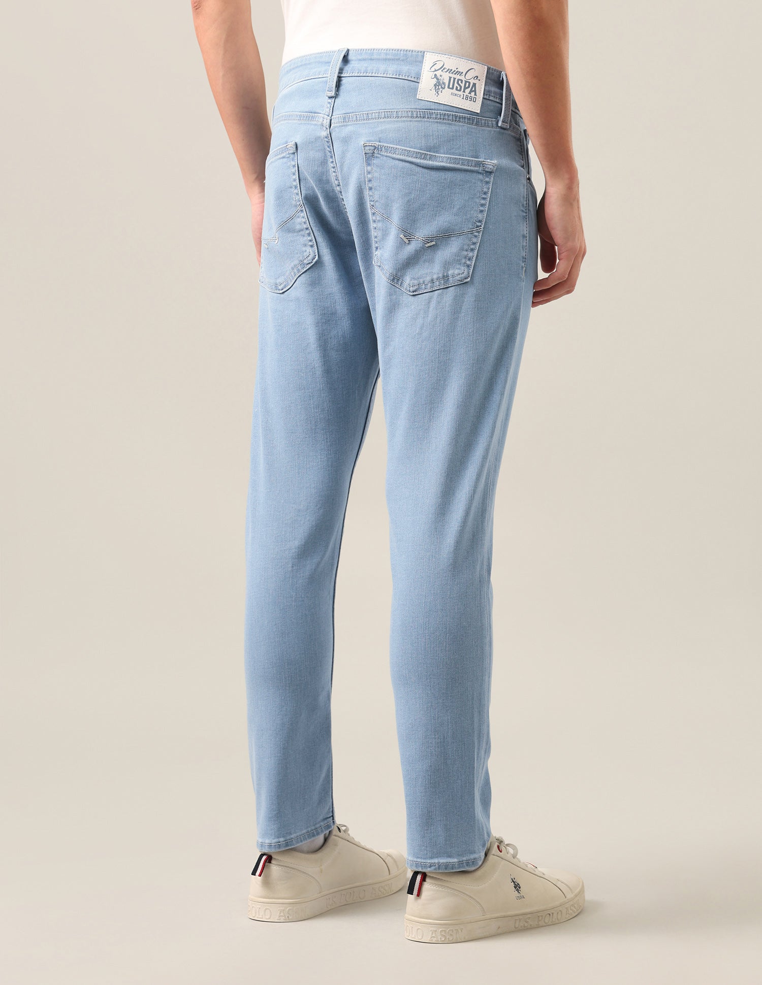 Henry Tapered Fit Blue Jeans Light Blue - U.S. Polo Assn. India | Large