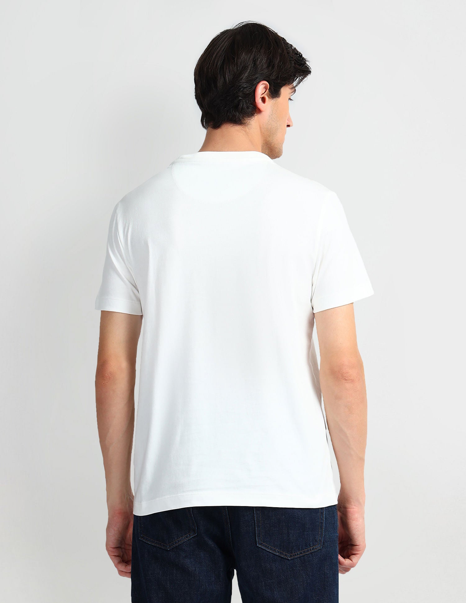 Brand Print Cotton T-Shirt White - U.S. POLO ASSN. | Large