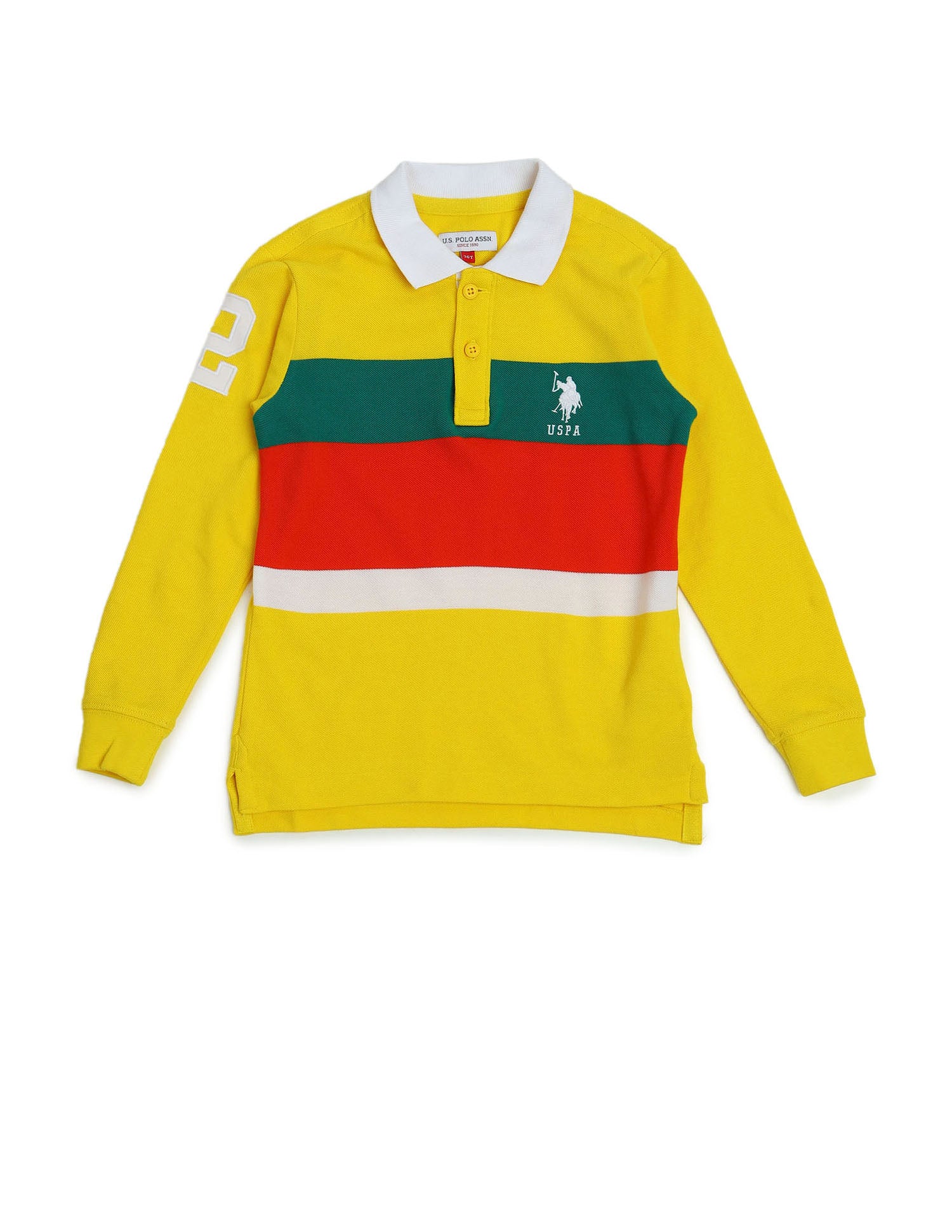 Regular fit Colour blocked Polo Shirt Yellow - U.S. POLO ASSN. | Large