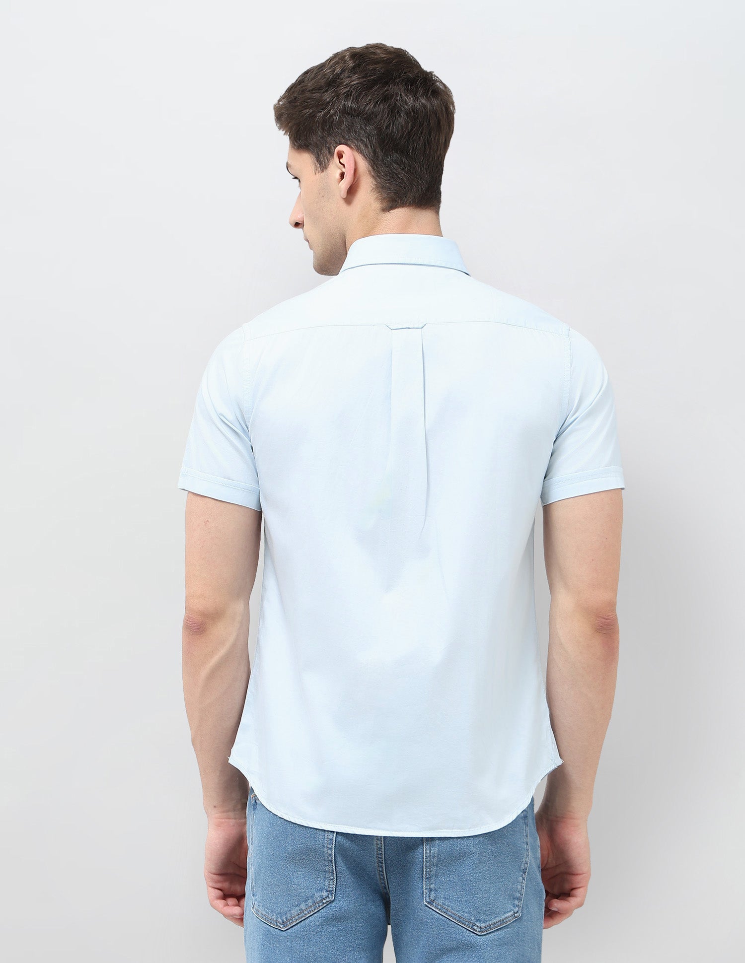 Vertical Striped Twill Shirt Light Blue - U.S. POLO ASSN. | Large