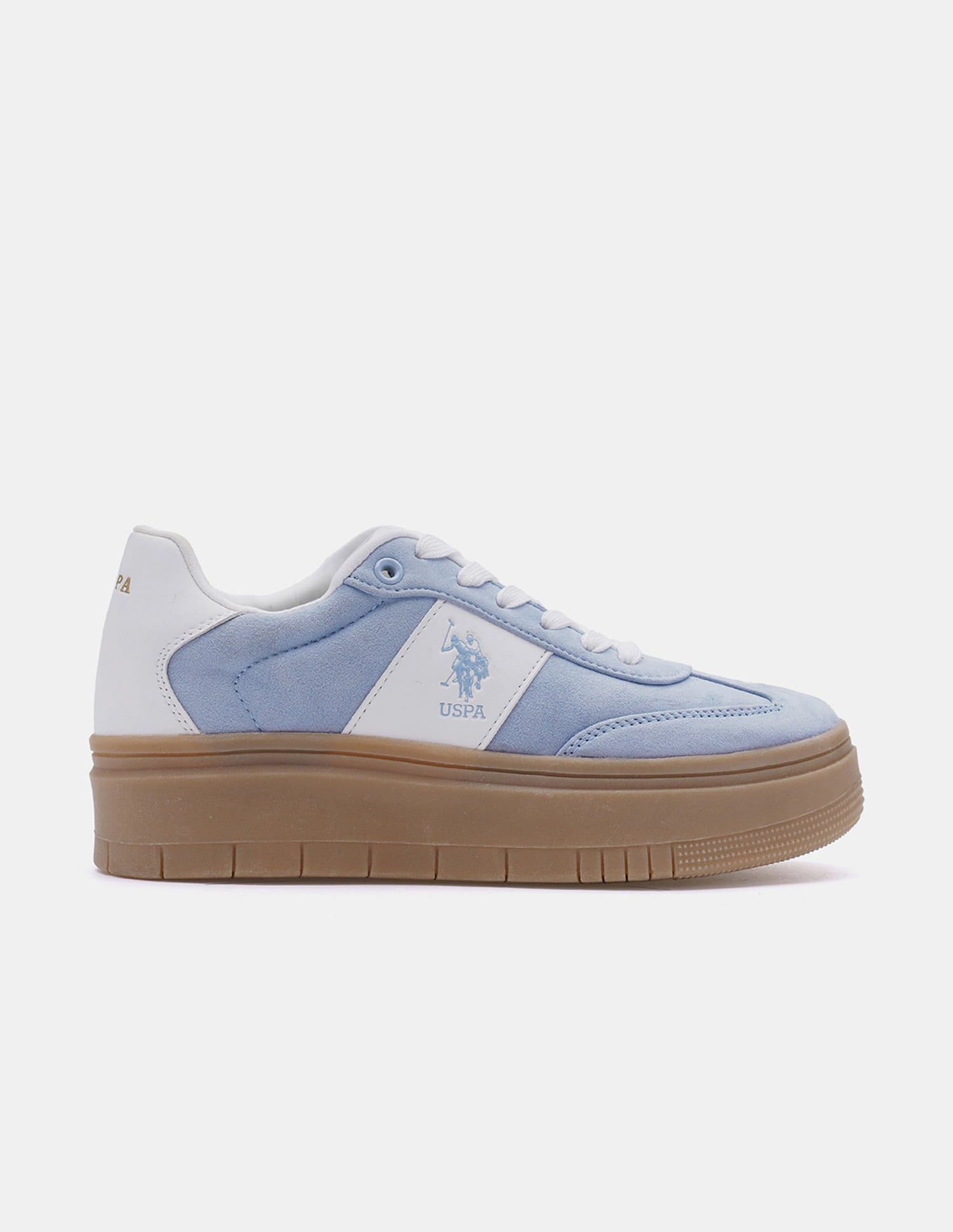 Women Colourblocked Zaira Sneakers Light Blue - U.S. Polo Assn. India | Large