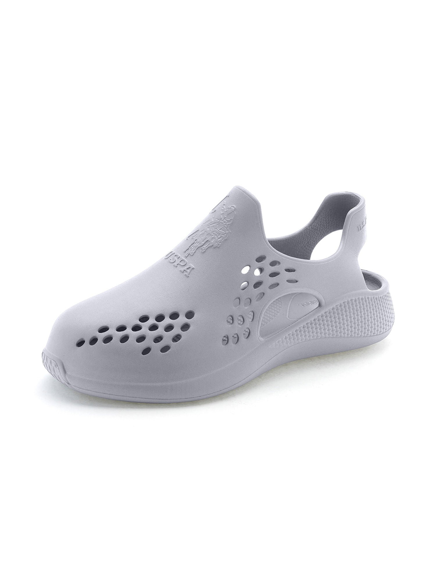 Men Noan Dk. Grey Foam Walk Clogs Grey - U.S. Polo Assn. India | Large