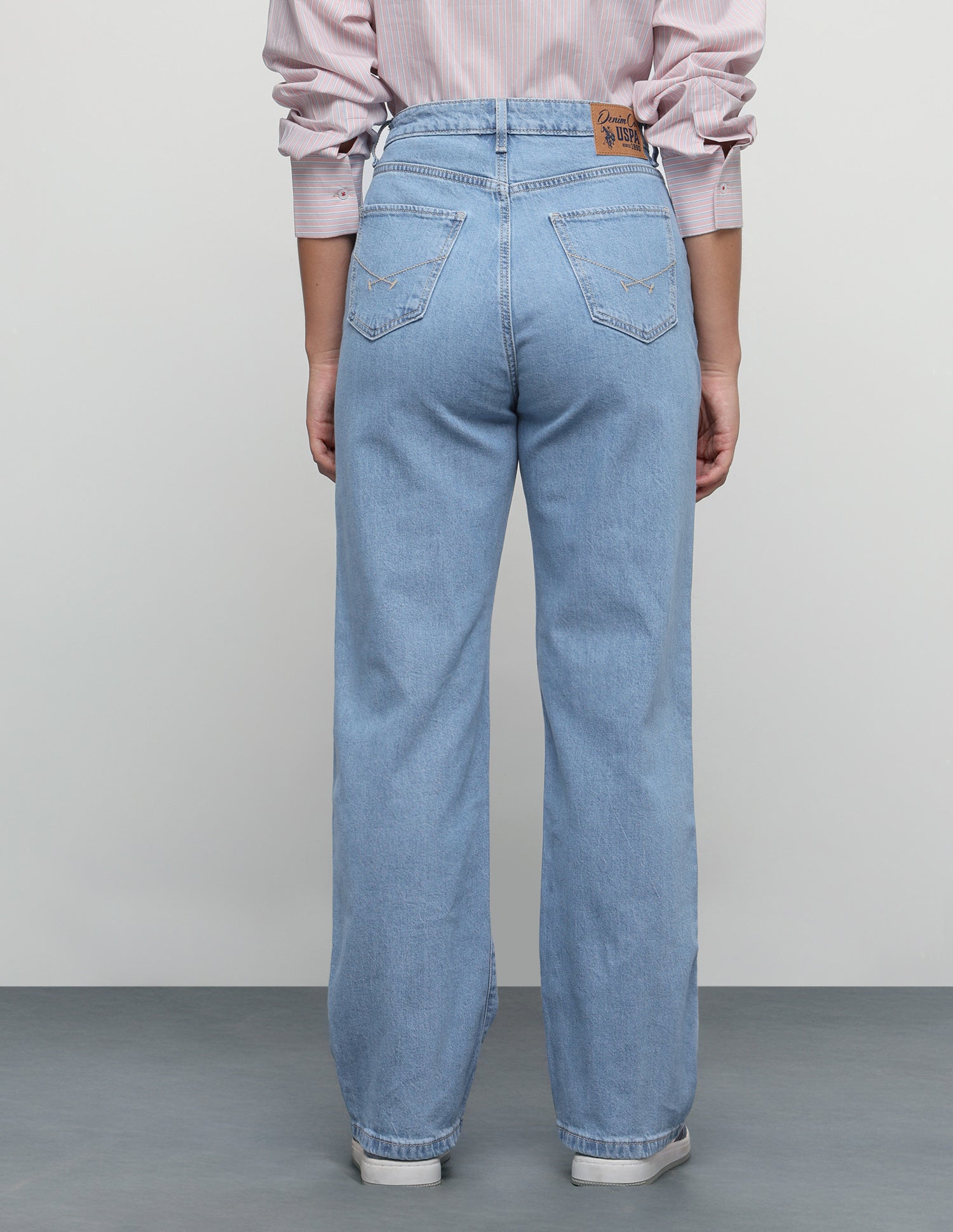 Straight Fit Light Washed Jeans Light Blue - U.S. Polo Assn. India | Large