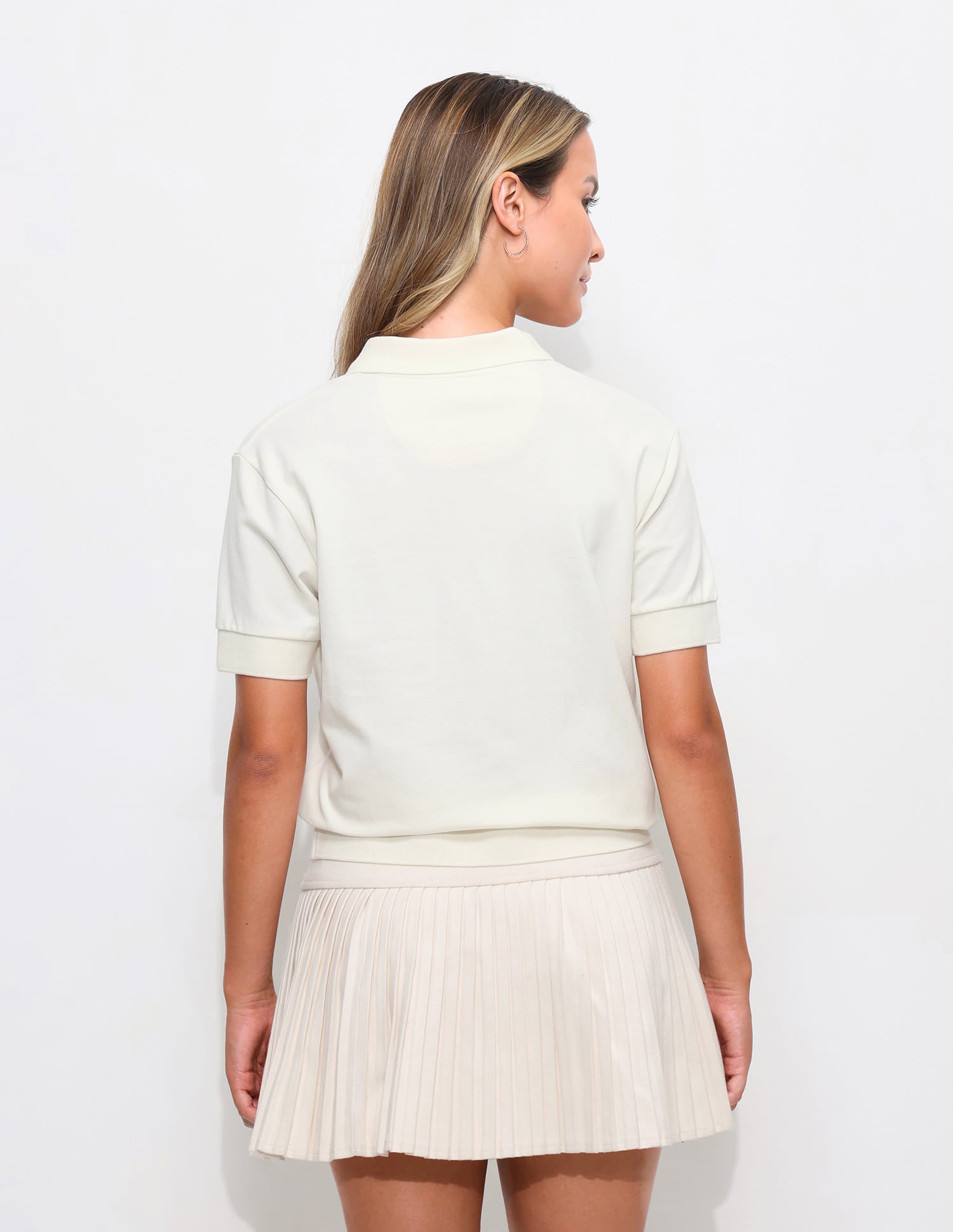 Embroidered Collar Regular Fit Polo Shirt White - U.S. Polo Assn. India | Large