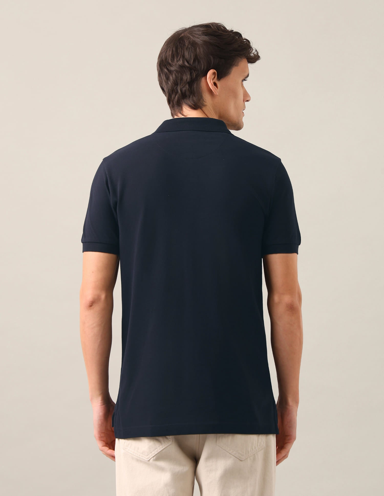 Graphic Printed Slim Fit Polo Shirt Blue - U.S. Polo Assn. India | Large