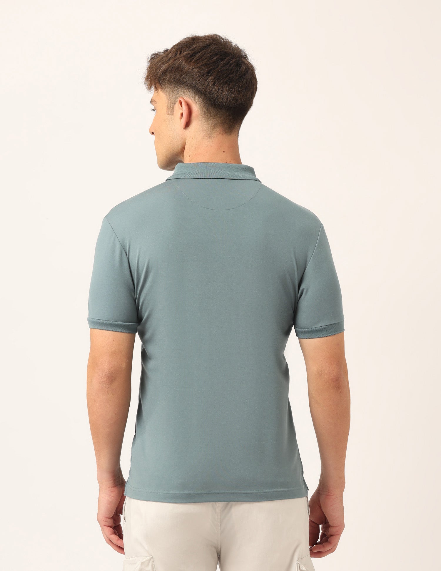 Solid Muscle Fit Polo Shirt Teal - U.S. Polo Assn. India | Large