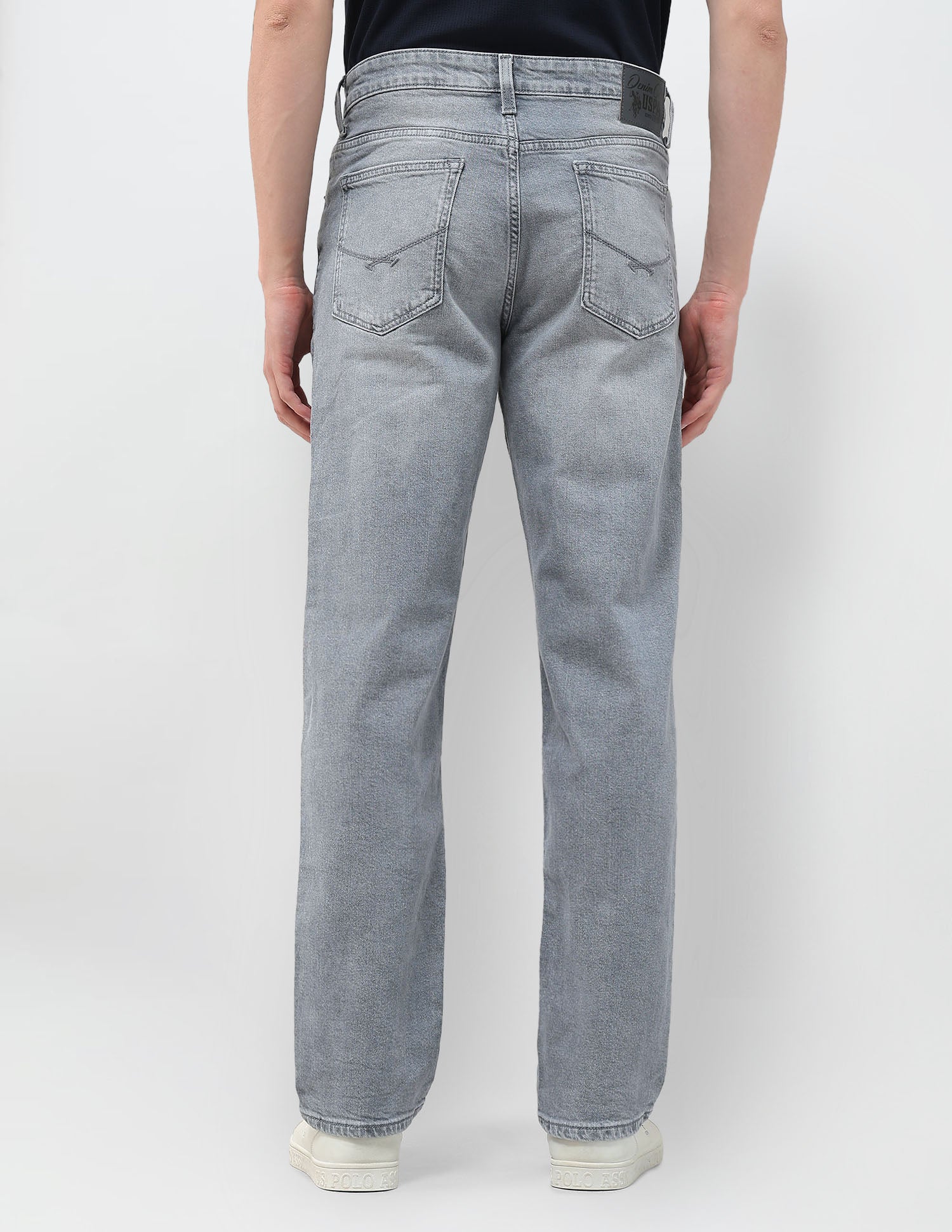 Shawn Relaxed Fit Vintage Jeans Medium Grey - U.S. Polo Assn. India | Large