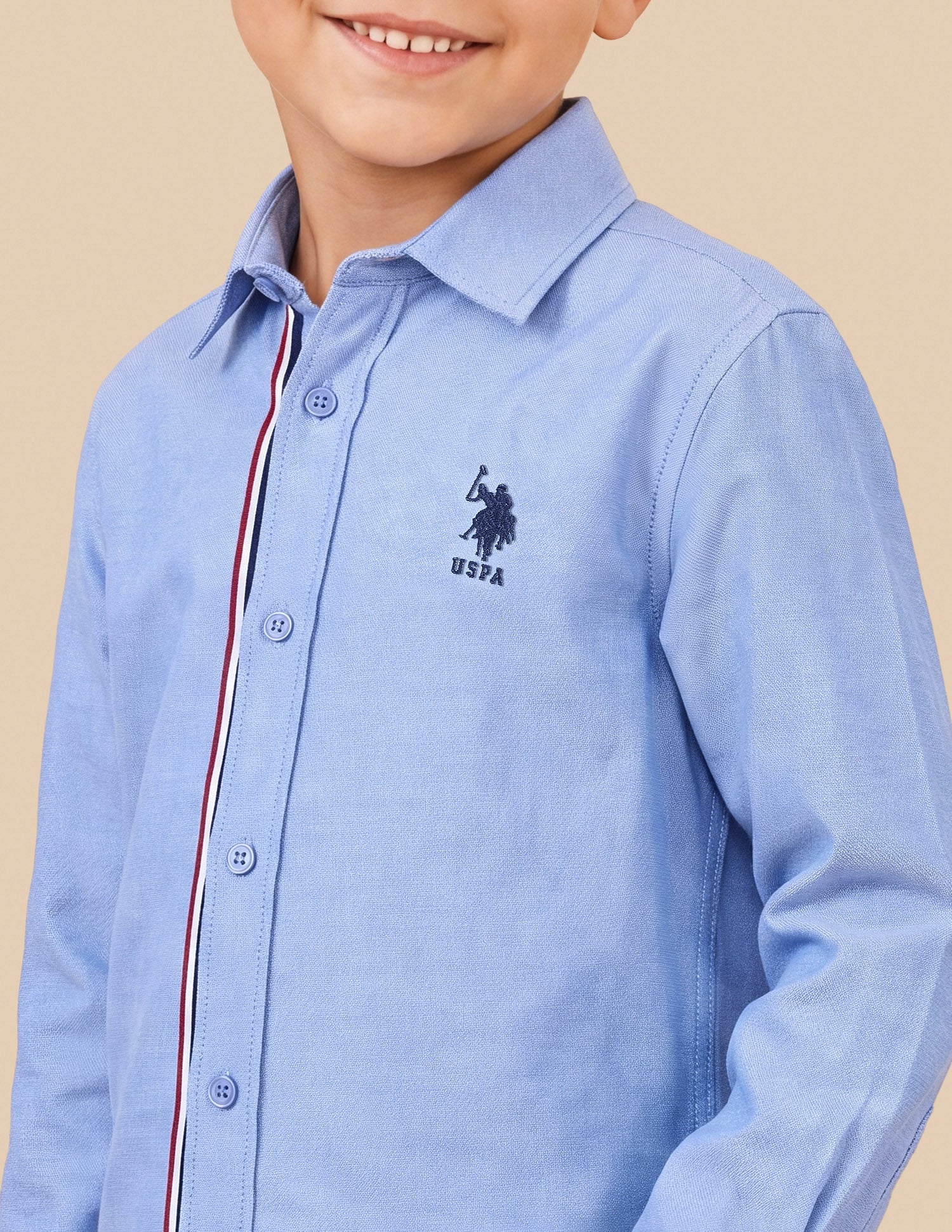 Oxford Regular Fit Shirt Light Blue - U.S. Polo Assn. India | Large