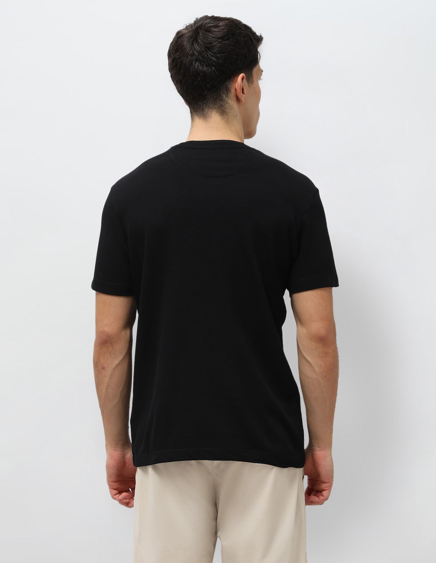 Brand Embossed Slim Fit T-Shirt Black - U.S. POLO ASSN. | Large