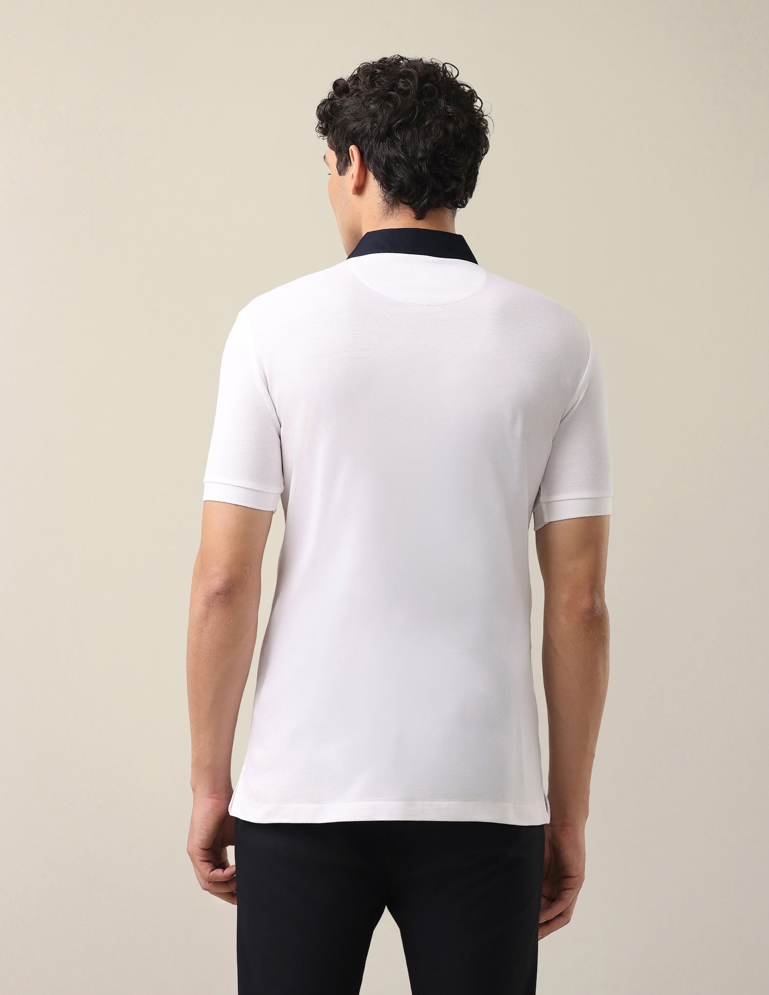 Brand Embroidered Slim Fit Polo Shirt White - U.S. Polo Assn. India | Large
