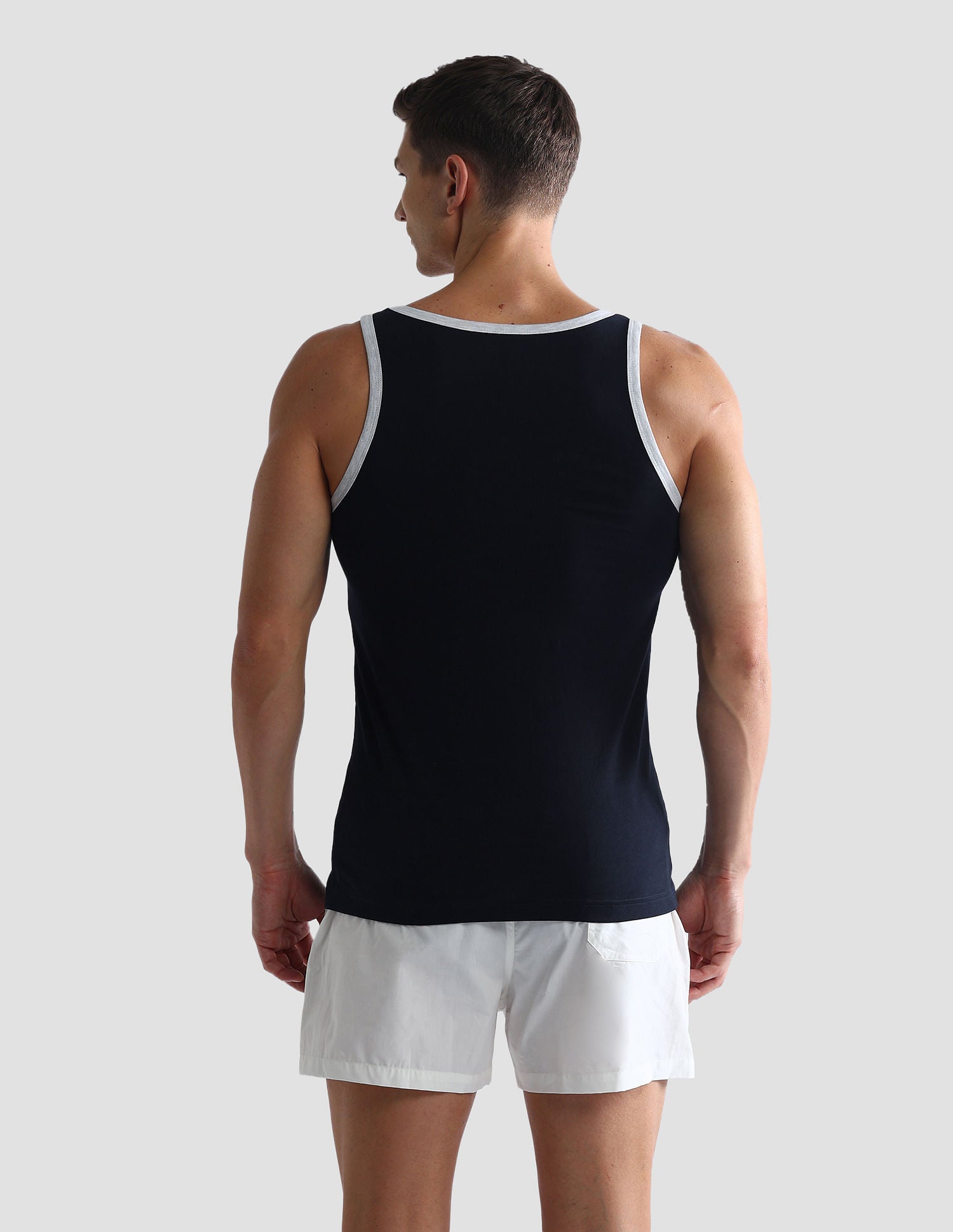 Contrast Binding Cotton OEV01 Vest - Pack Of 1 Navy - U.S. POLO ASSN. | Large