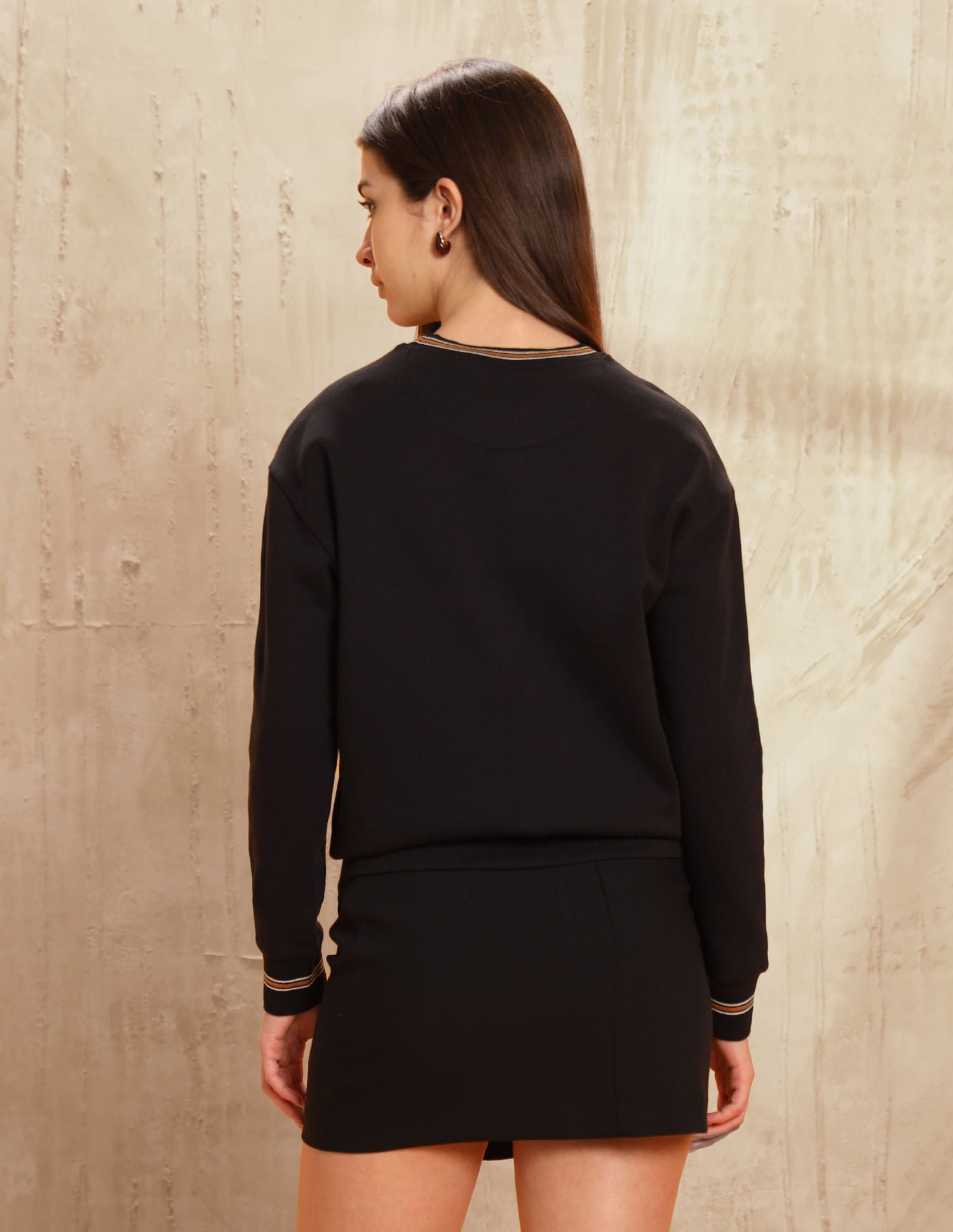 Brand Printed Regular Fit Sweatshirt Black - U.S. POLO ASSN. | Large