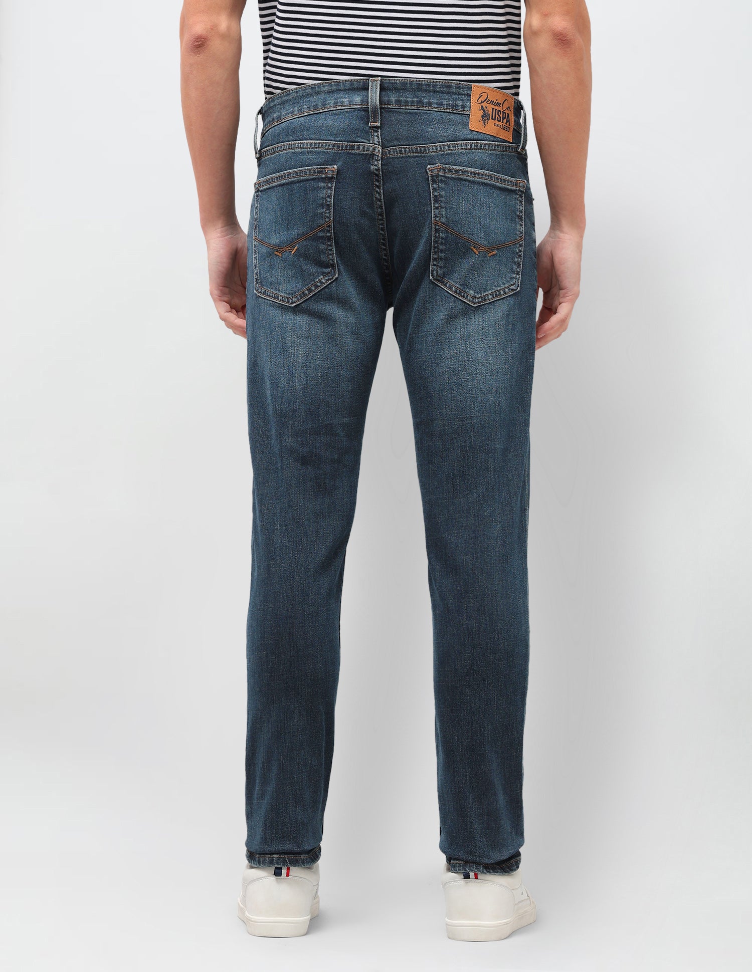 Brandon Slim-Tapered Fit Blue Jeans Dark Blue - U.S. Polo Assn. India | Large